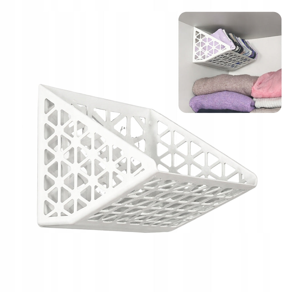 Basket Side Closet Organizer for Socks Underwear Without Drilling