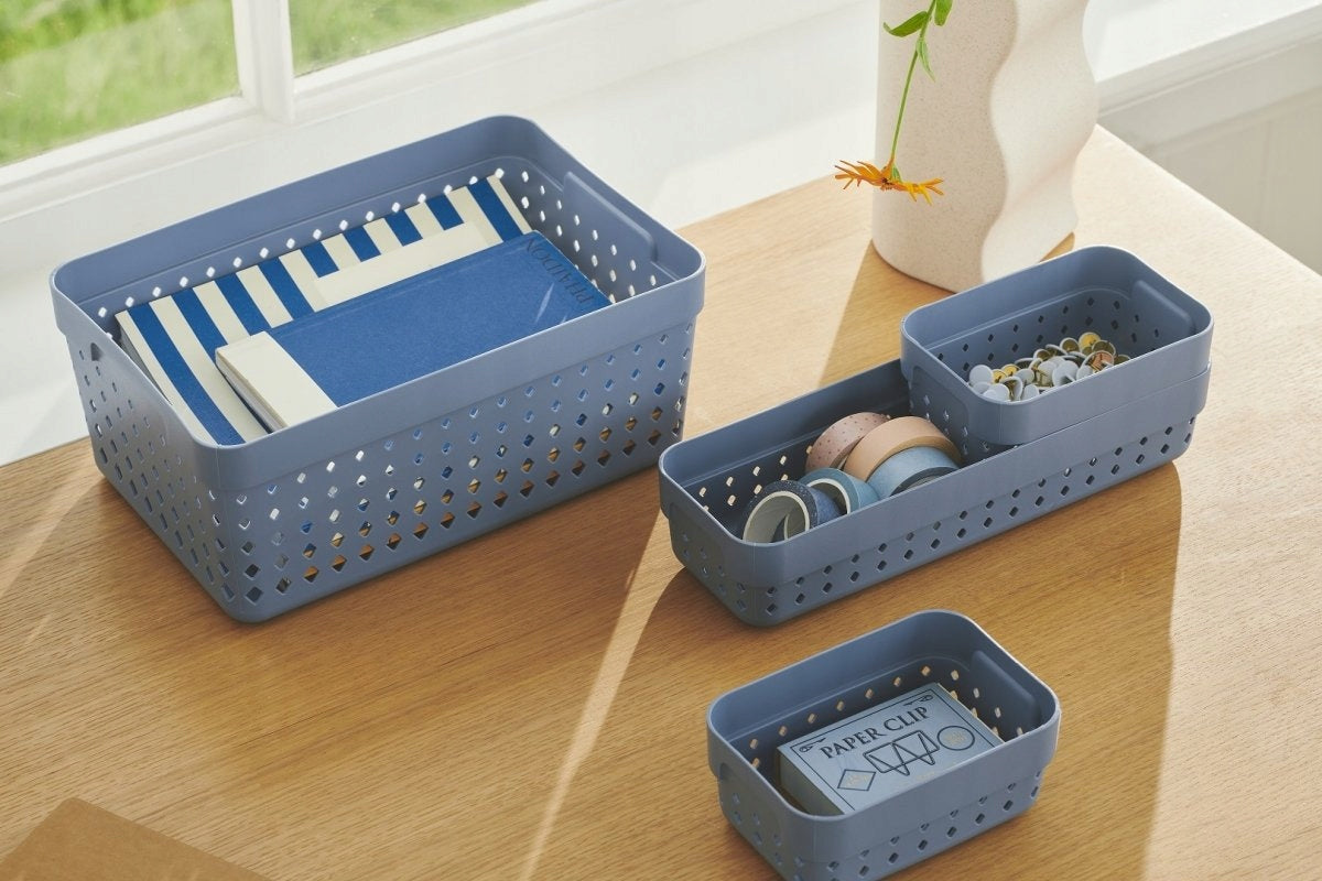 Basket container organizer SEOUL XL Grey Number of pieces 1 pcs