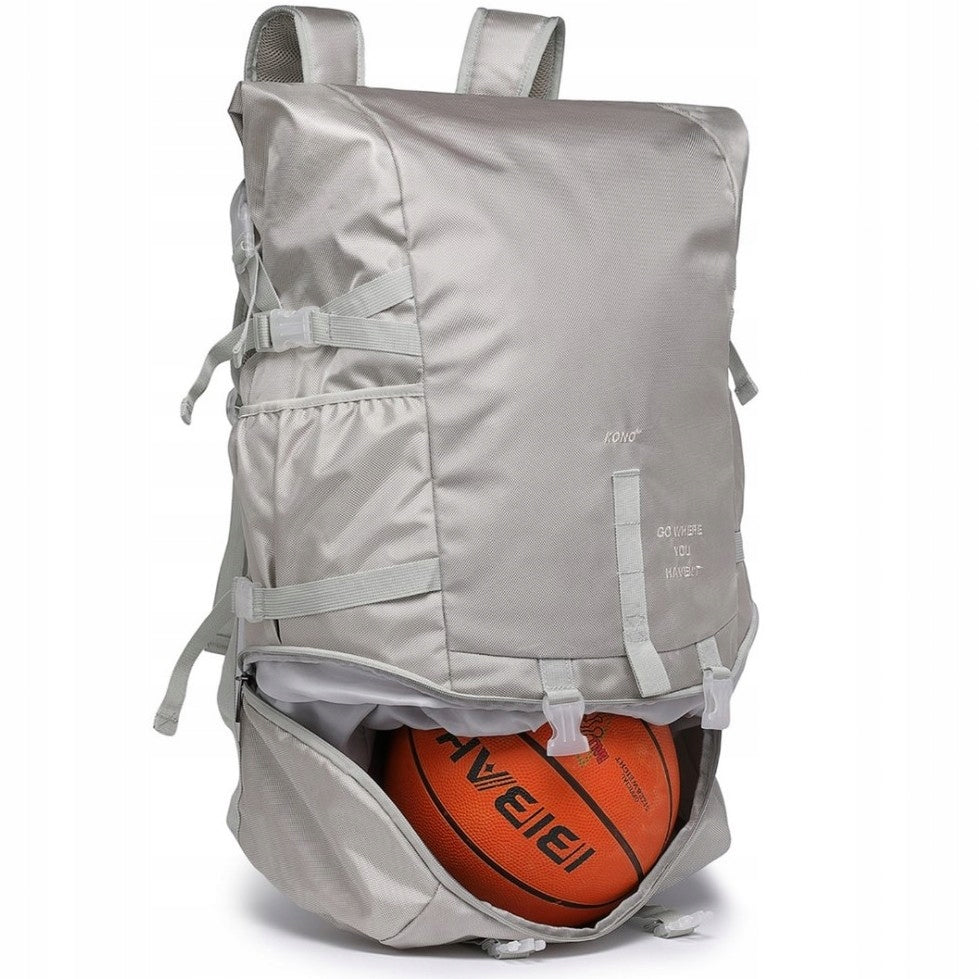 Basketball Ball Backpack Large Training 50L Lightweight Grey Canyon