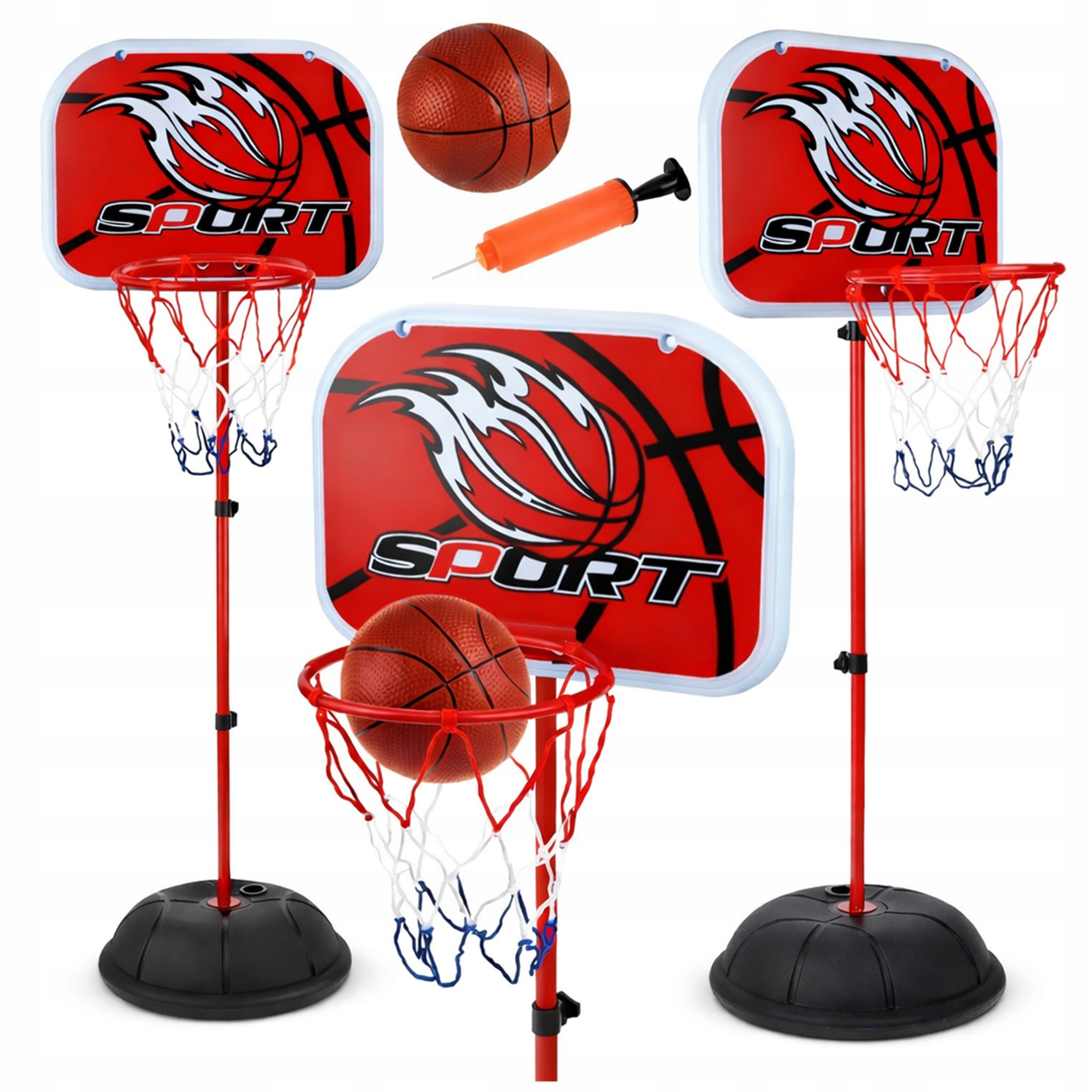 Basketball Basket Adjustable Basketball Basket for Kids 3in1 120cm