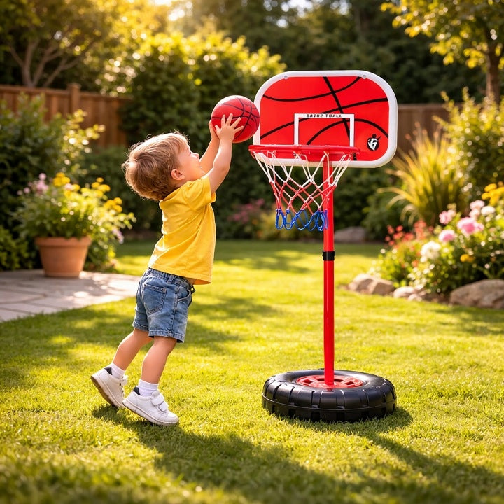 Basketball Basket Basketball Board Adjustable Set with Ball Kind basketball set