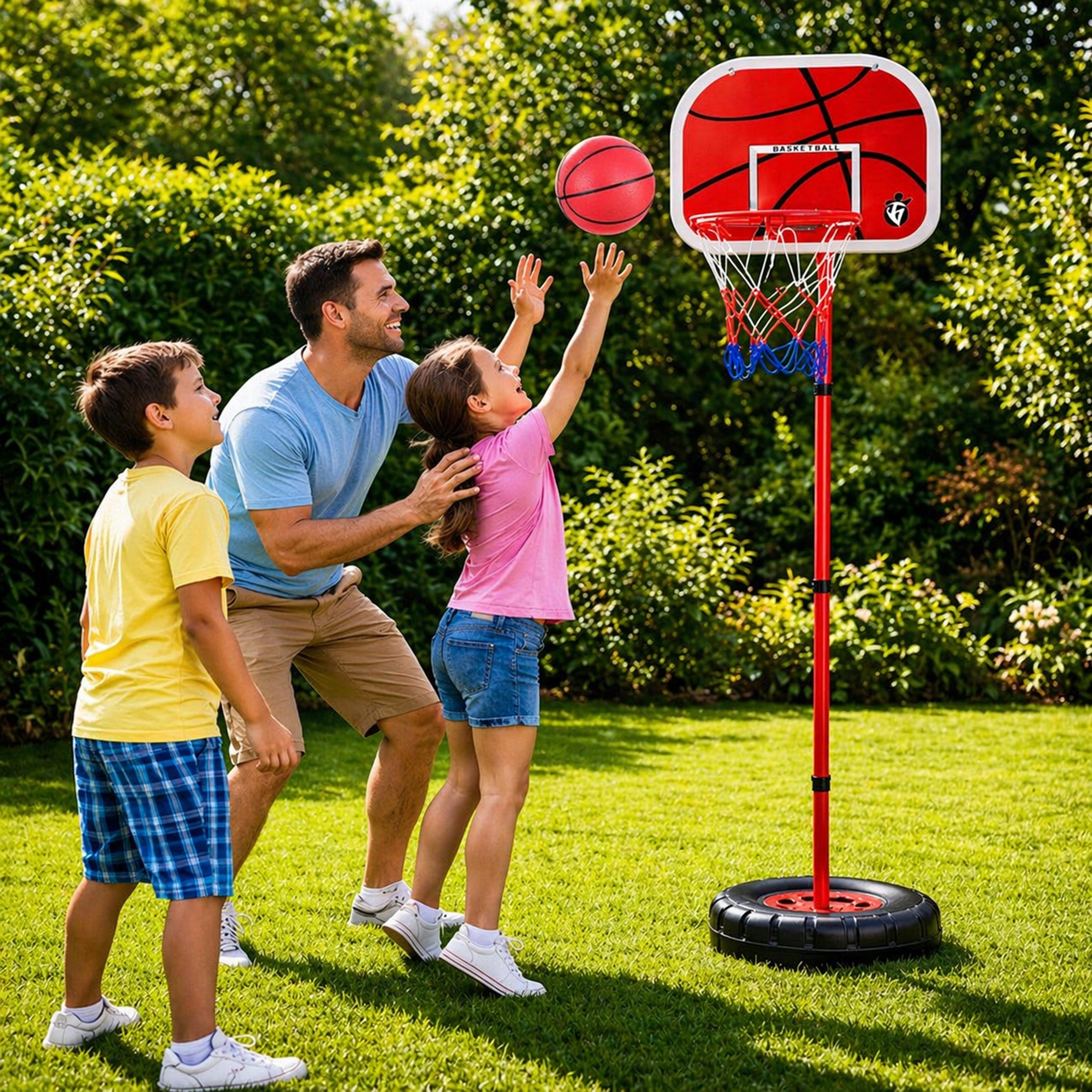 Basketball Basket Basketball Board Adjustable Set with Ball Manufacturer code Kosz do koszykówki 170cm
