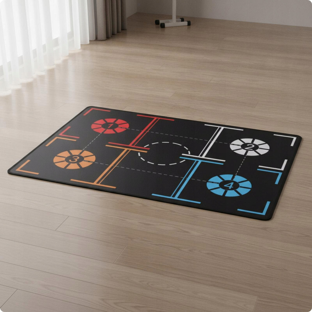 Basketball Footwork Training Mat Quiet Basketball Dribbling Adult Style a