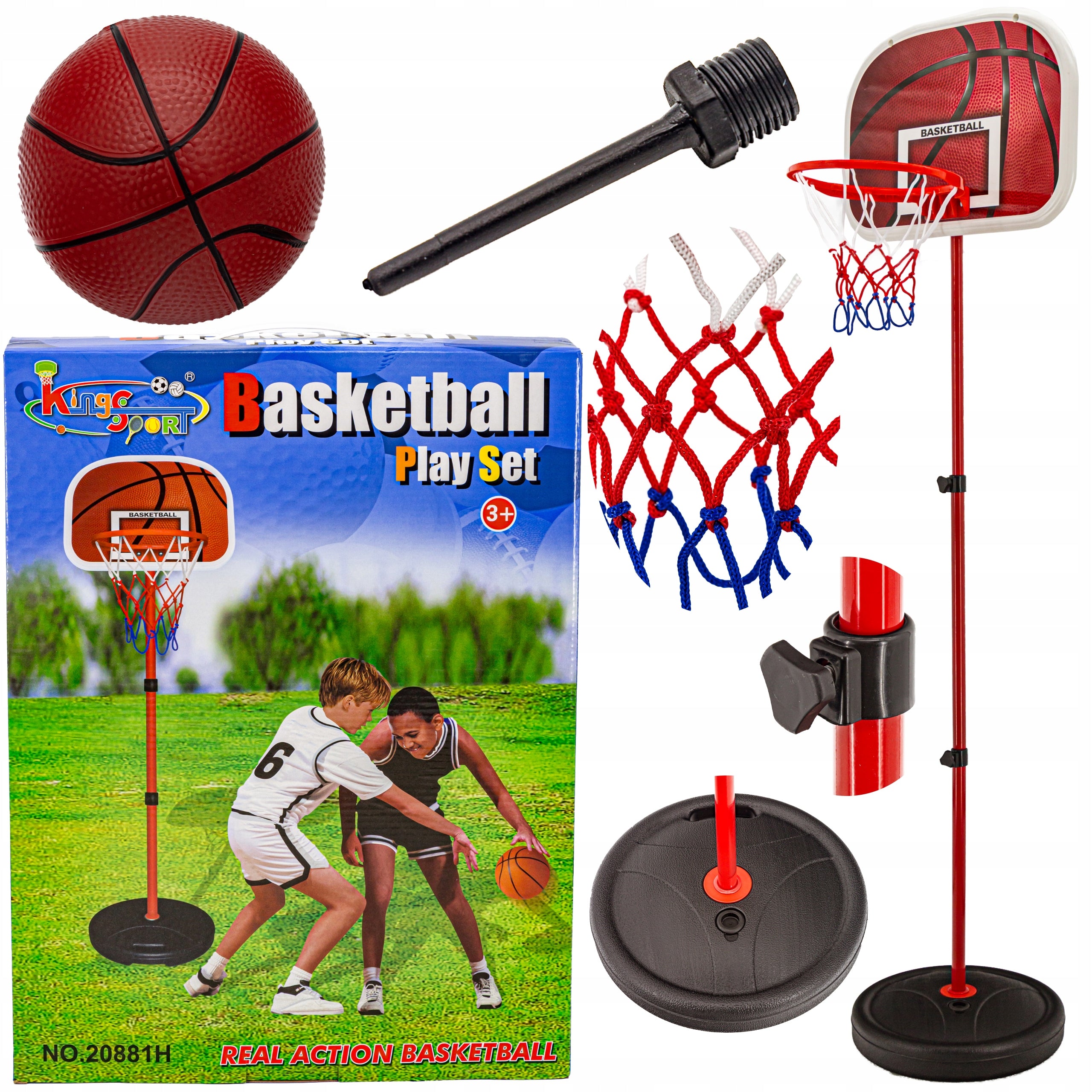 Basketball Set Basketball Games Basketball Ball Adjustable Stand Manufacturer code 20881H ZW