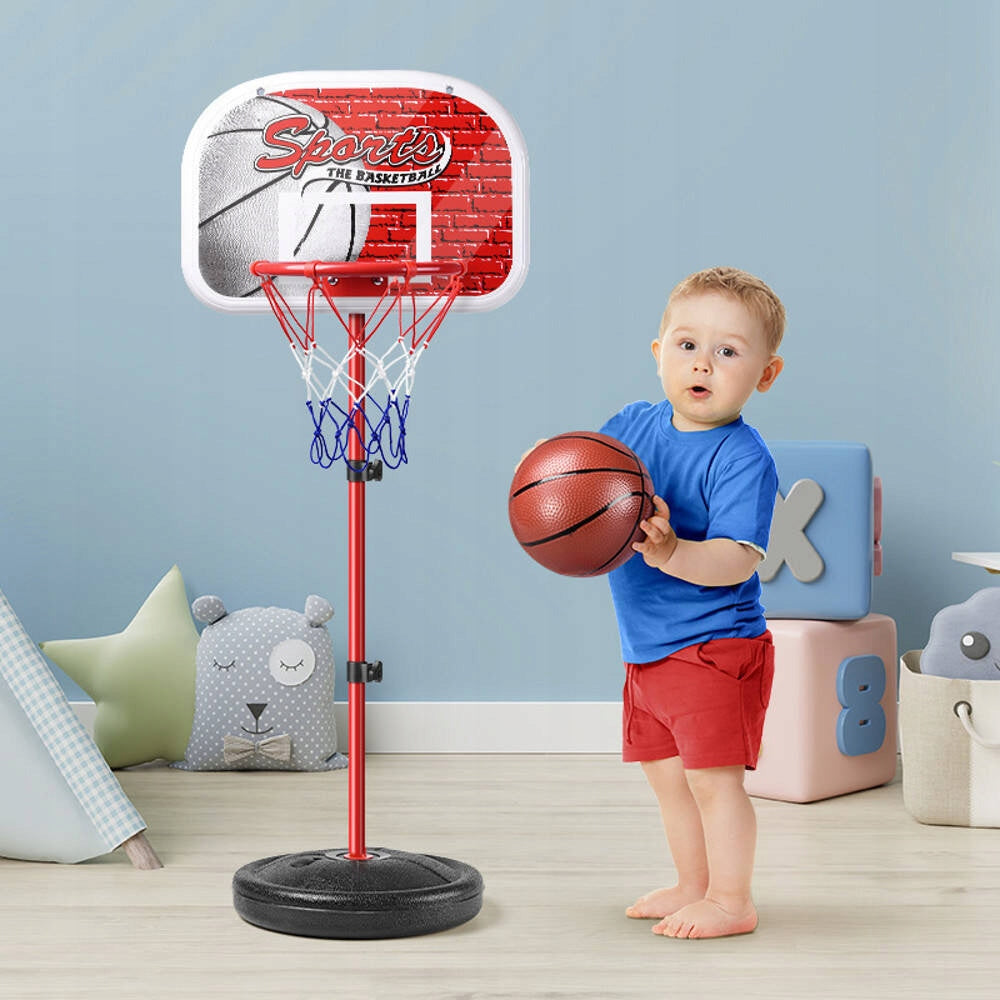 Basketball Set on Stand 90-160cm BALL Pump Adjustable Brand HollaKids