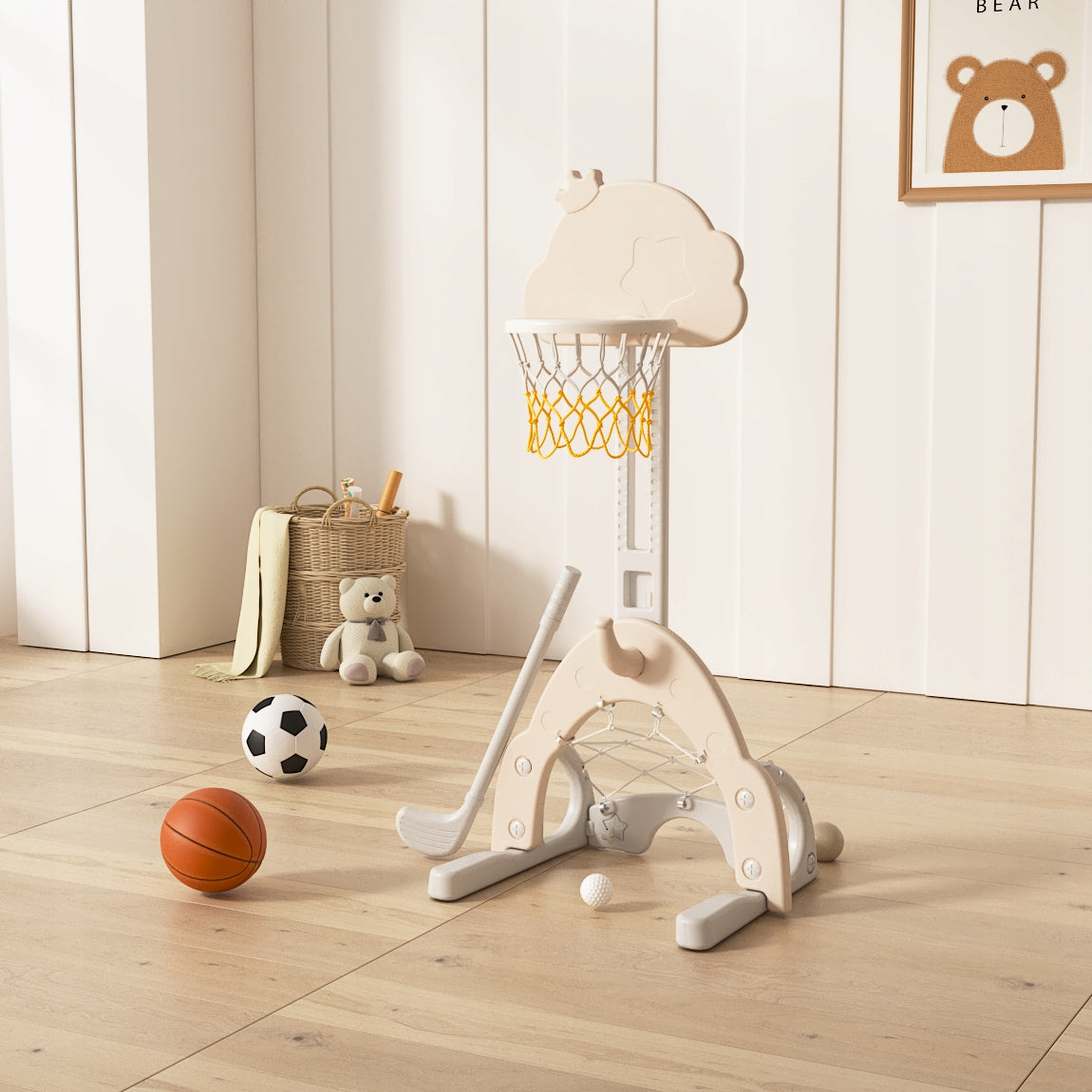 Basketball basket with goal square toys for children hockey board for children Kind plastic