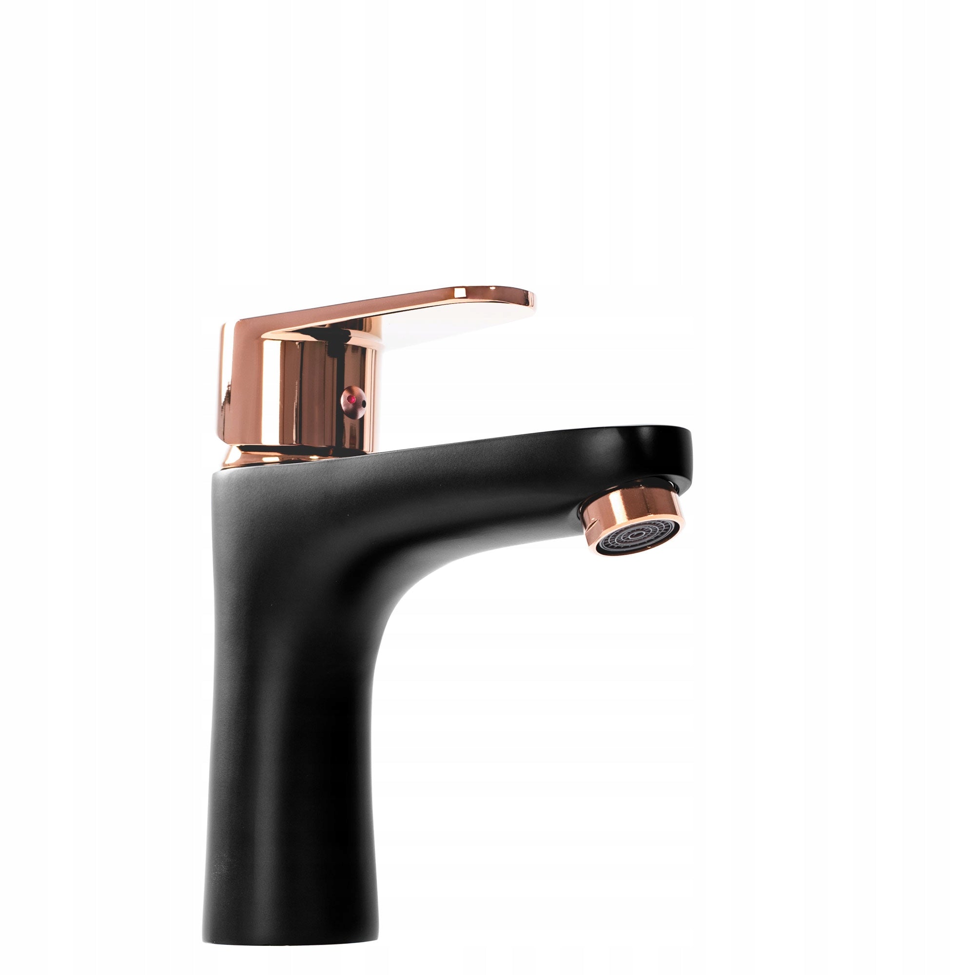 Rea Mild Waschtischarmatur schwarz roségold klein 
