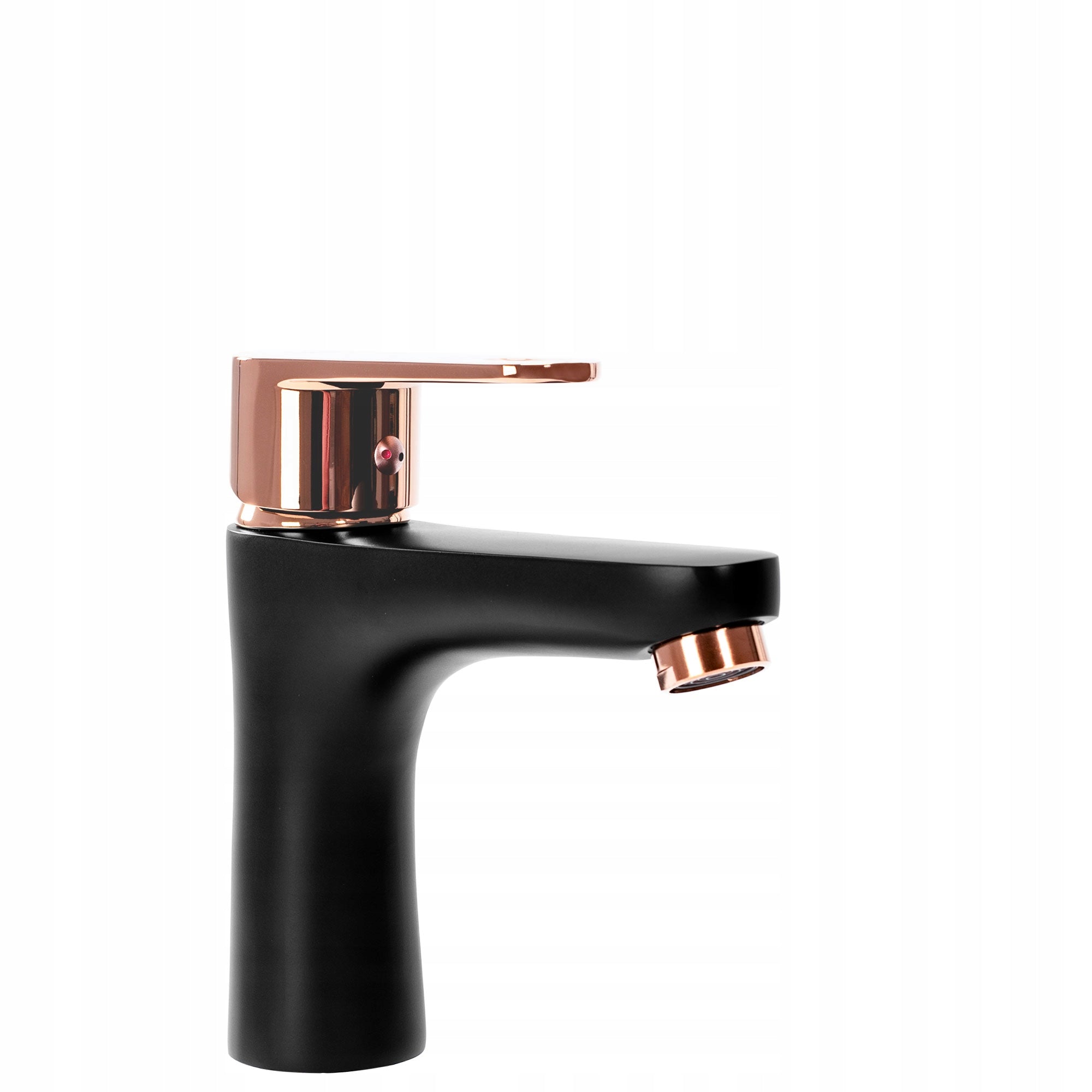 Rea Mild Waschtischarmatur schwarz roségold klein 