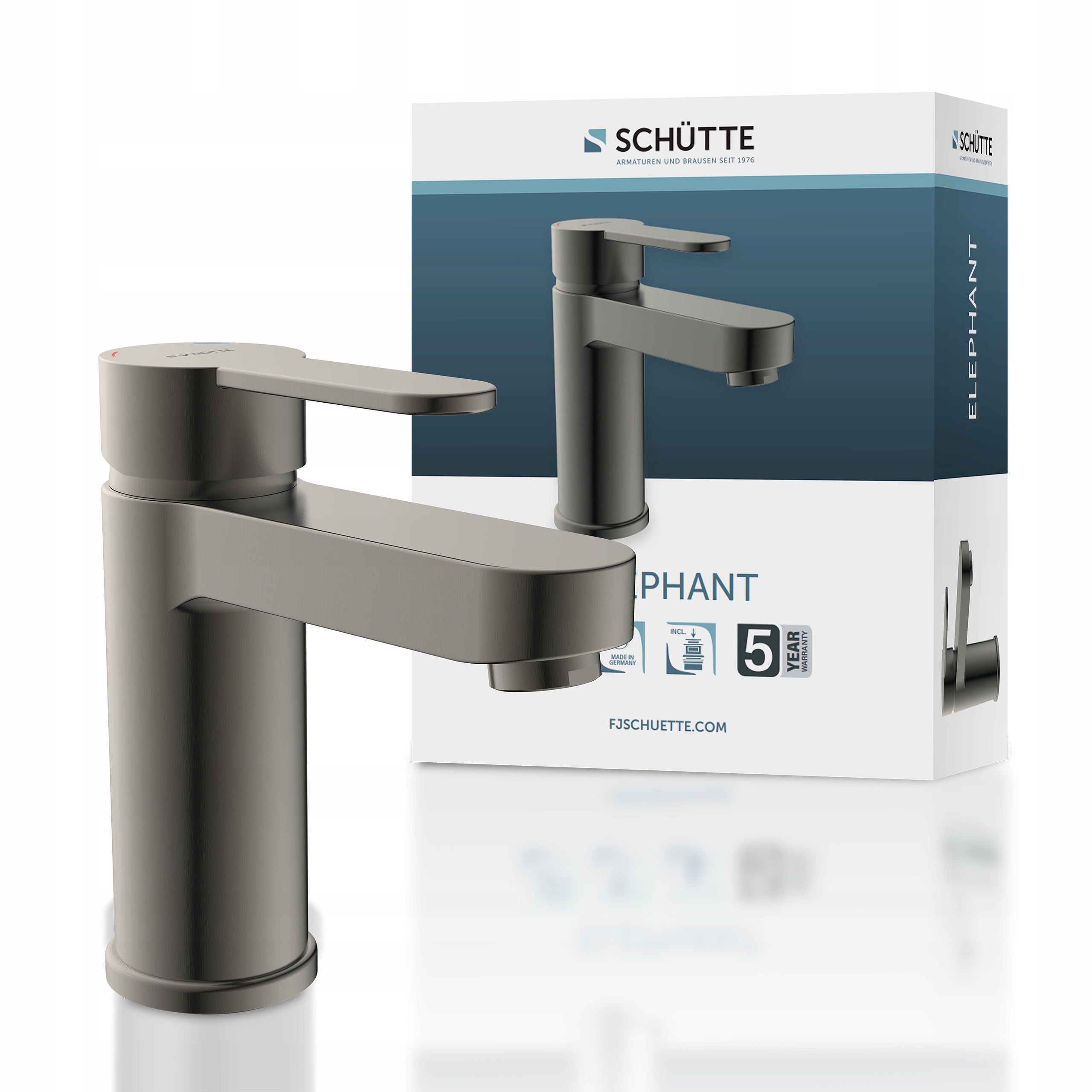 Waschtischarmatur Schutte Elephant, grau 