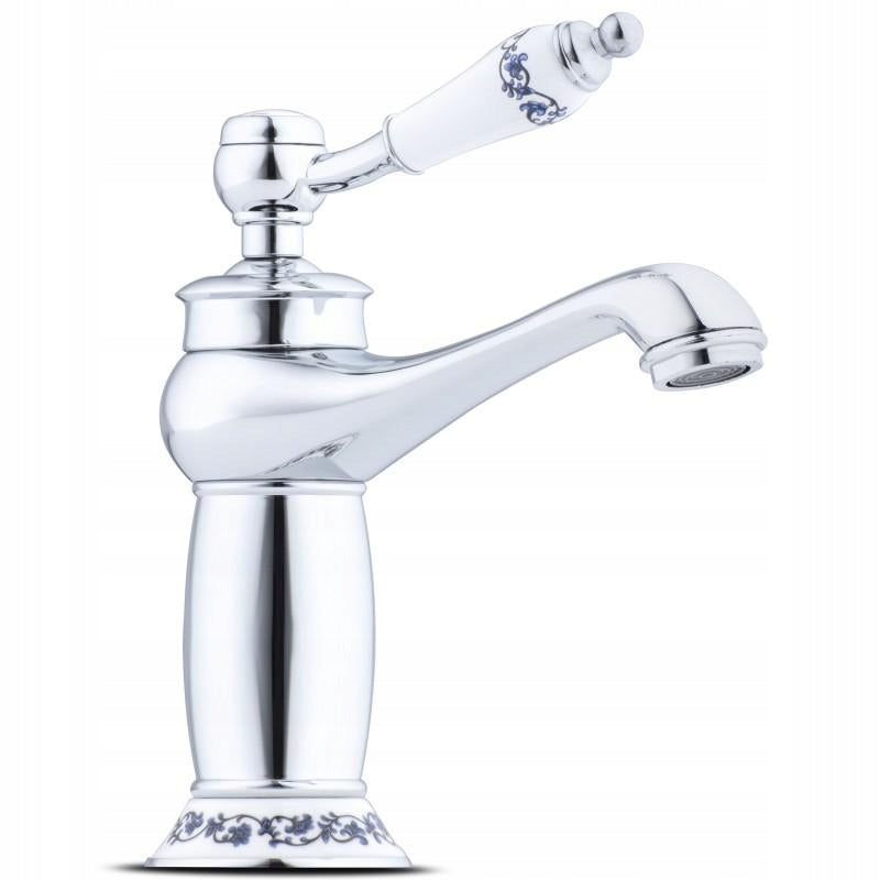 Waschtischarmatur Gelaza im Retro-Stil, Chrom 