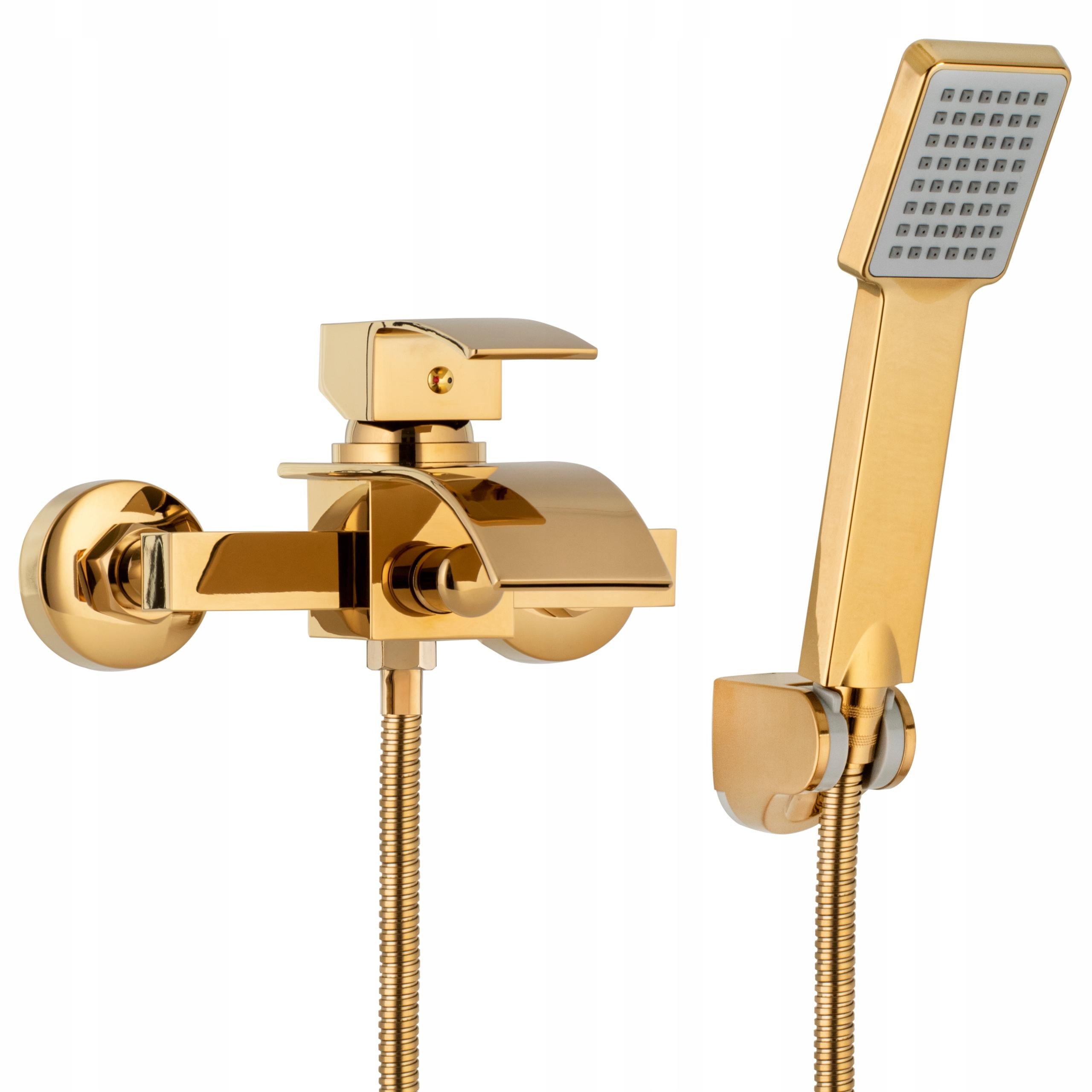 Cascade-Badezimmerarmatur mit Handbrause, goldfarben 