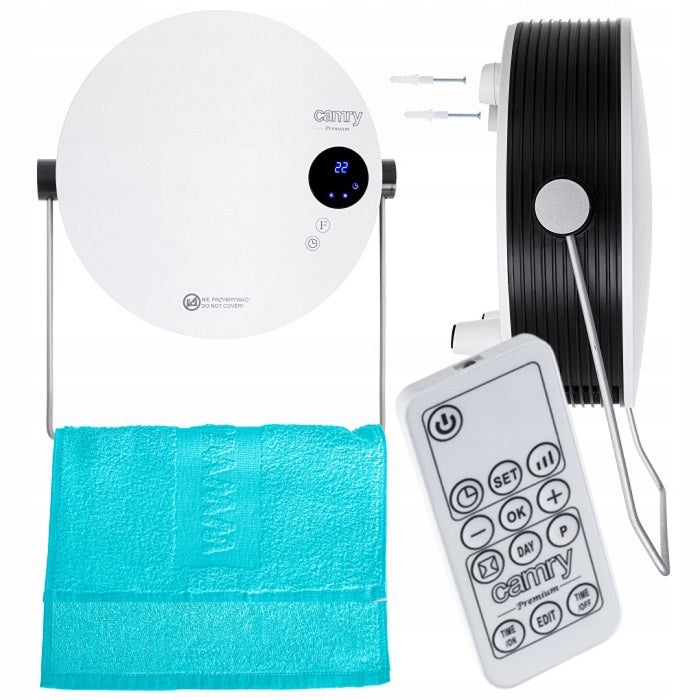 Bathroom Heater with LCD 2000W Timer Remote Control 2 Heat Settings Brand no brand