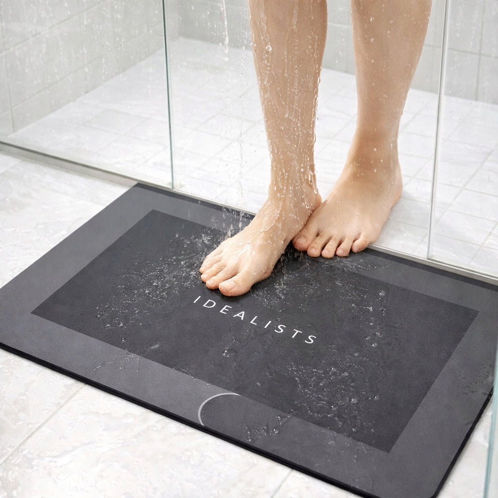 Bathroom Mat 60x40 Non-Slip Super Absorbent Shower Mat Length 60 cm