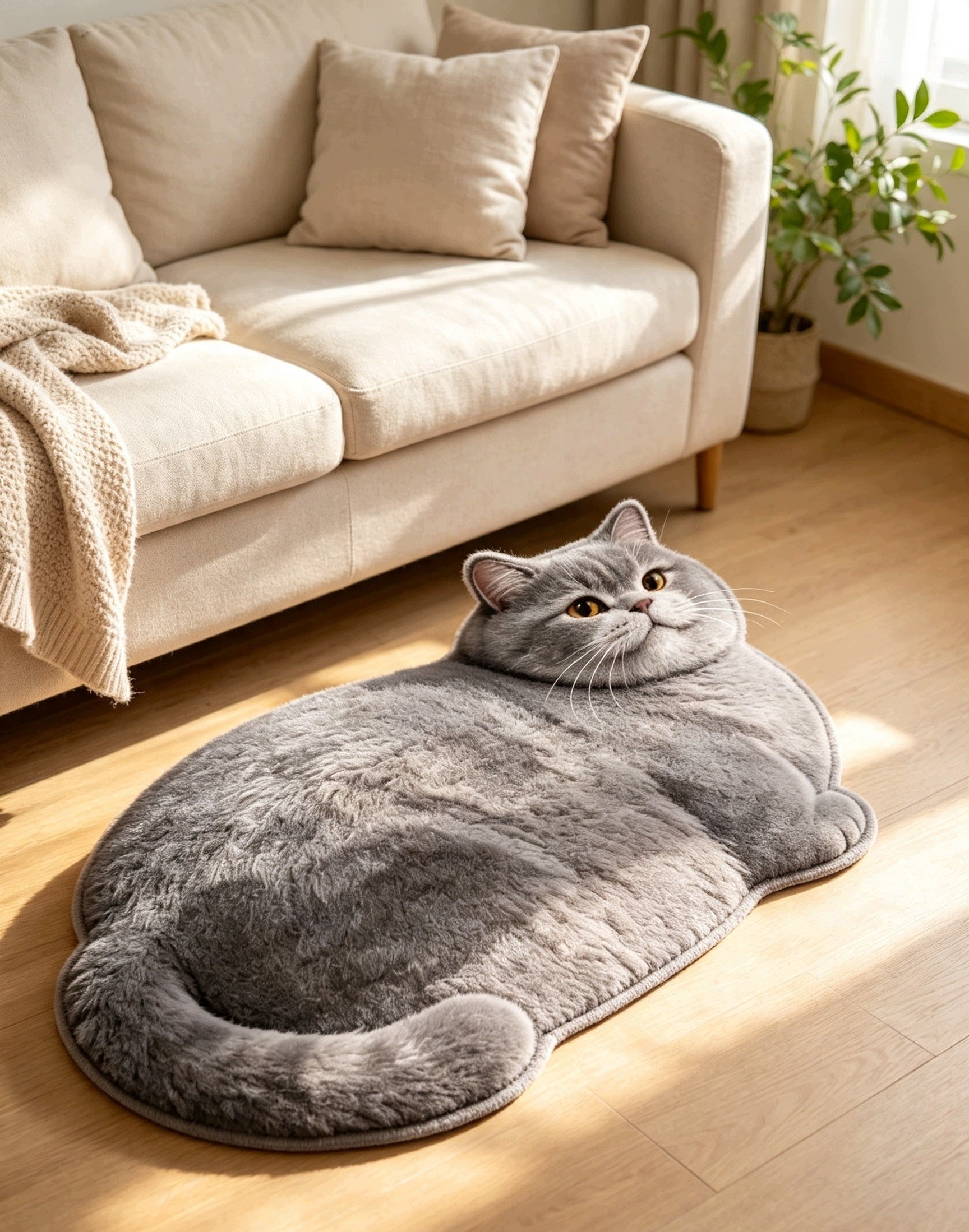 Bathroom Mat Cat British Velour Crystal 3D Non-Slip Absorbent Manufacturer code MAXOfee