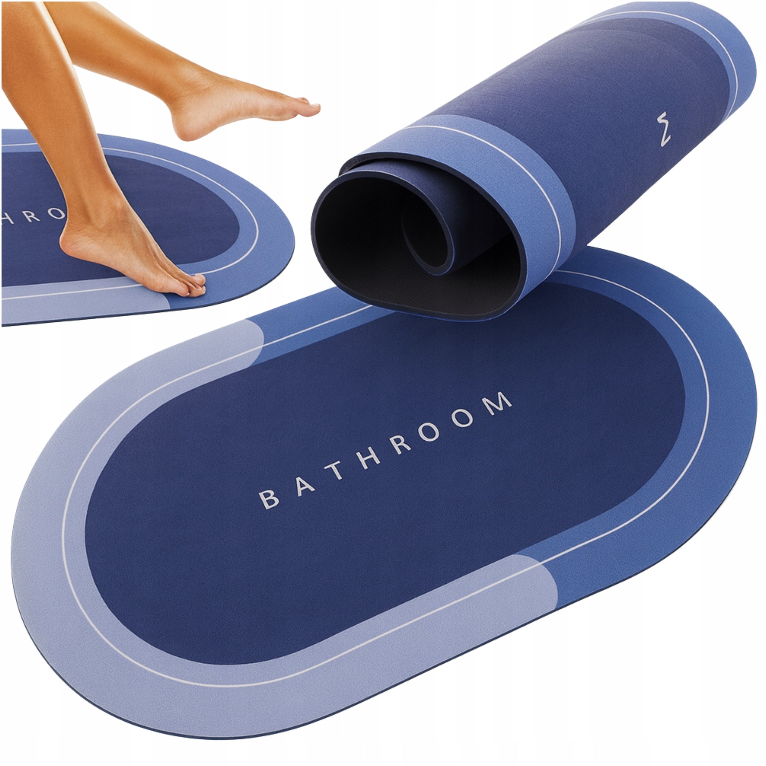 Bathroom Mat Quick Drying Bathroom Absorbent Rug Anti-slip XXL