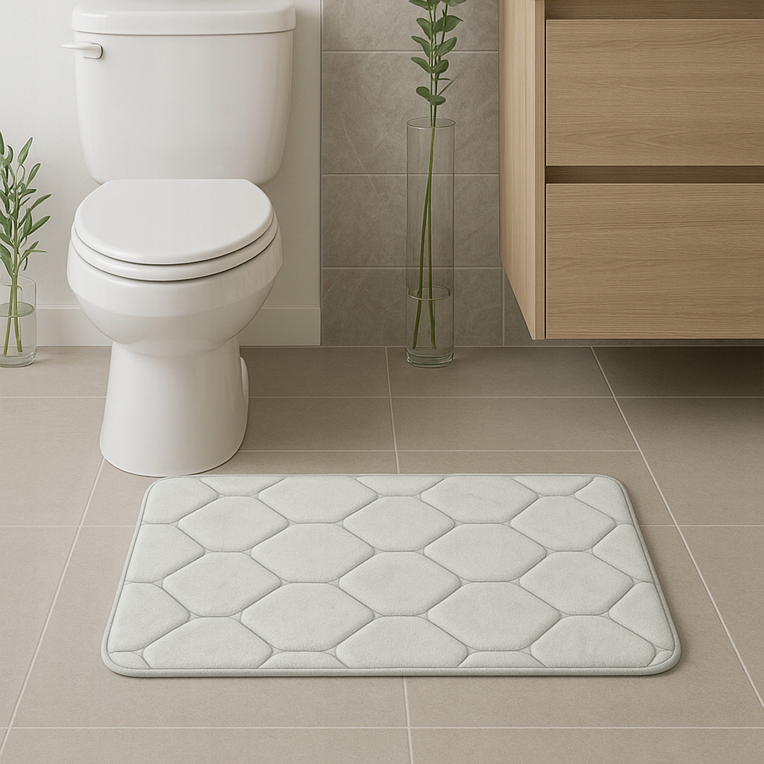 Bathroom Mat Quick Drying Bathroom Rug Non-Slip XXL Brand Strado