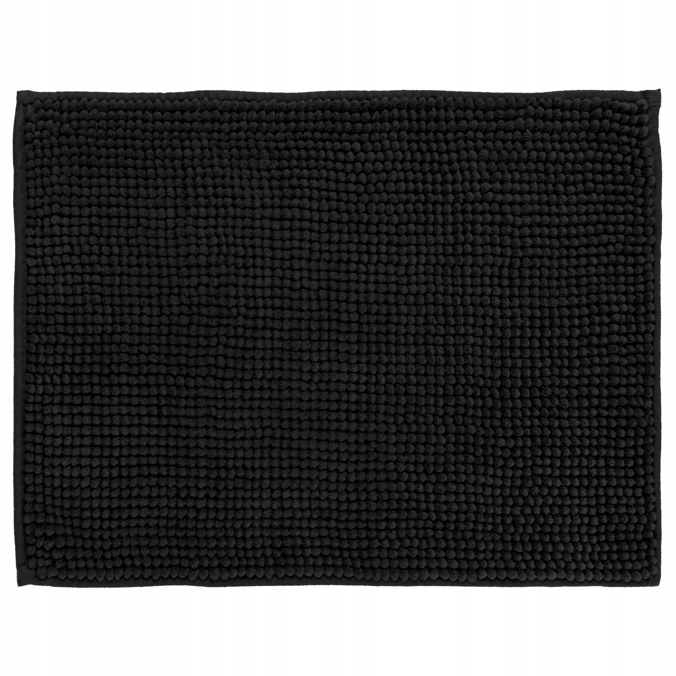 Bathroom Rug 50x80 Non-Slip Black Durable Soft Modern Packaging status original