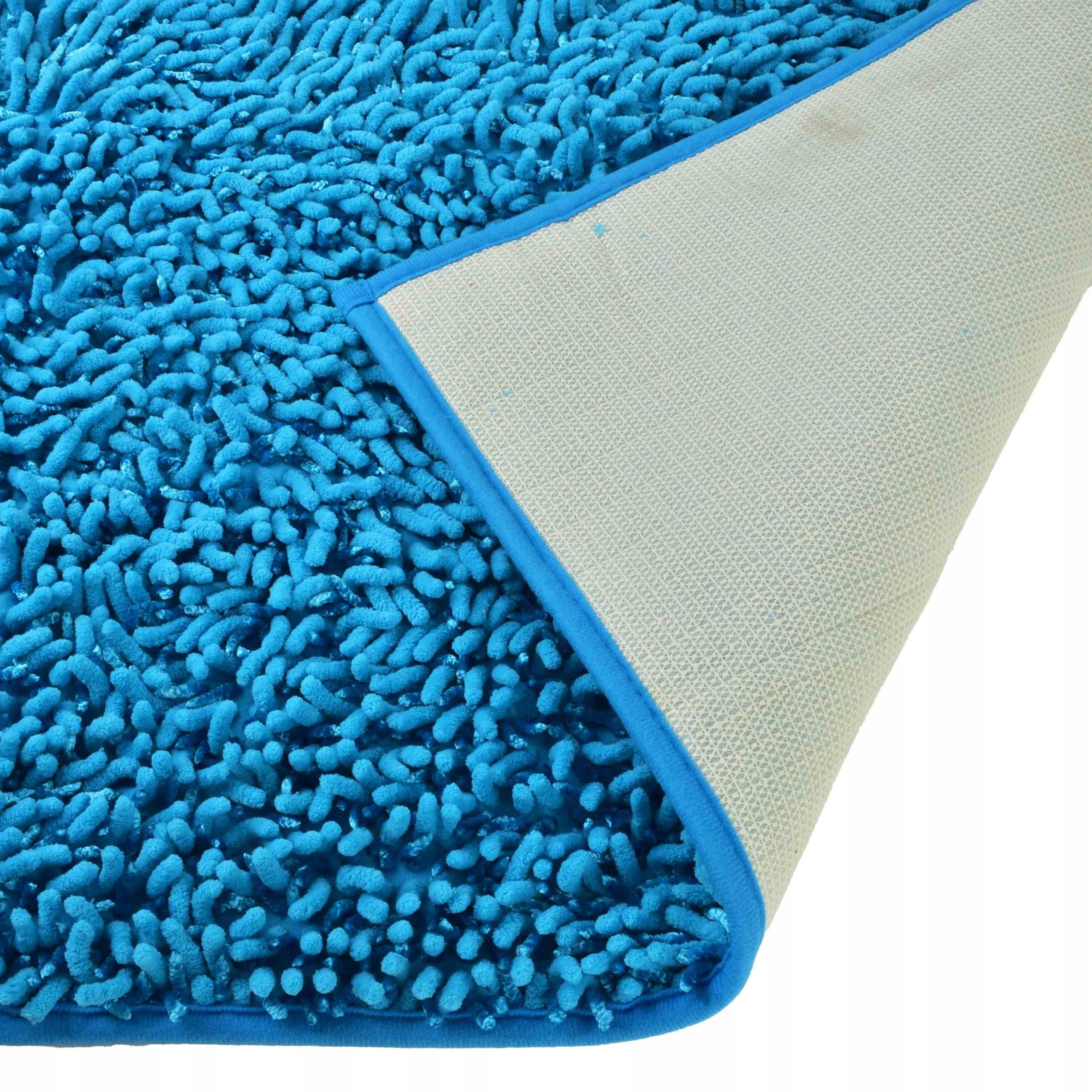 Bathroom Rug 50x80 Turquoise Non-Slip for Bathroom Length 80 cm