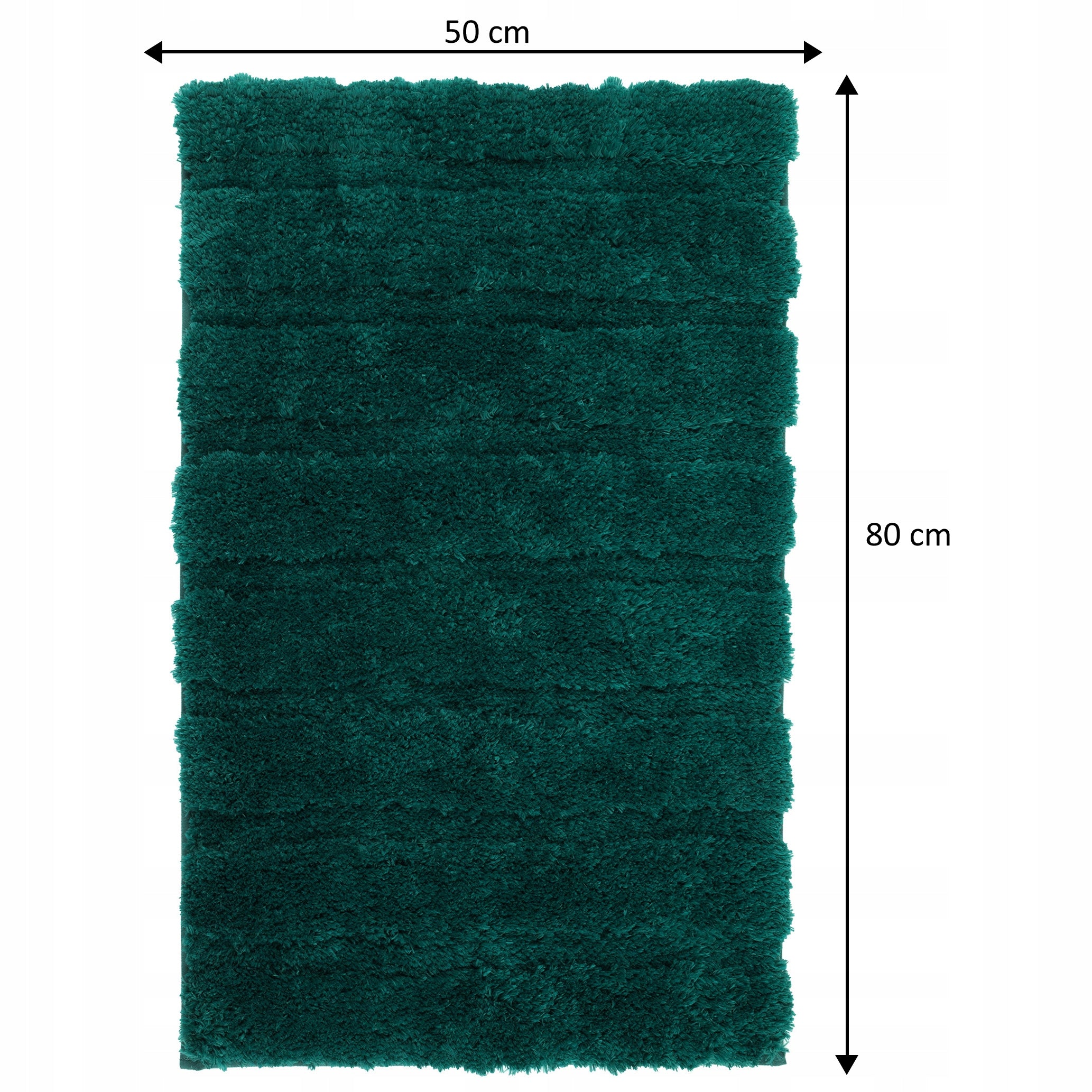 Bathroom Rug 50x80cm Soft Fluffy Shaggy Anti-Slip for Laundry Shape rectangle