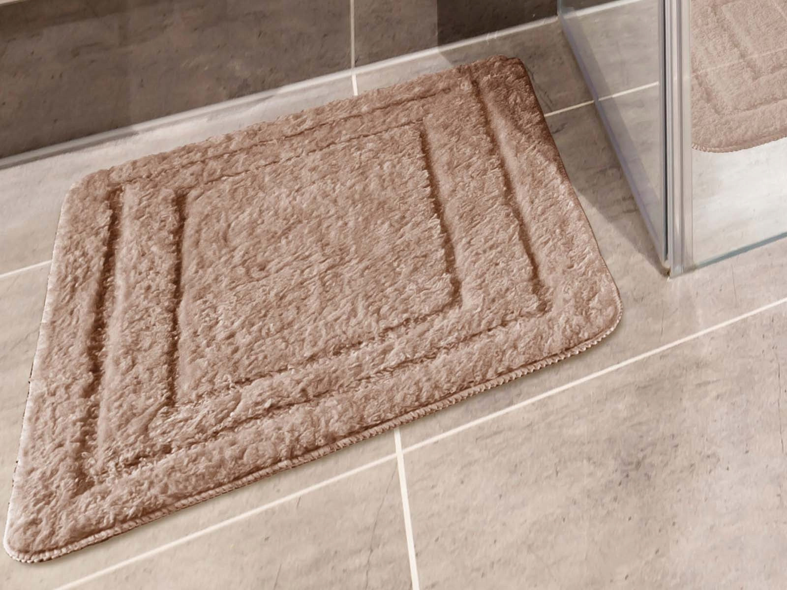 Bathroom Rug Alor Anti-slip Brown 50x80 cm Product width 50 cm