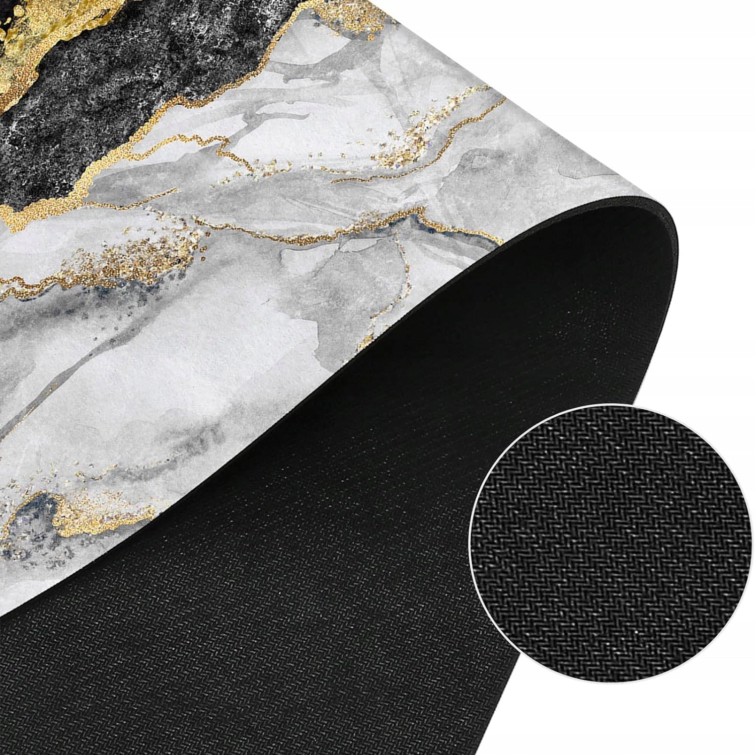 Bathroom Rug Anti-slip QUICK-DRYING Mat GOLD MARBLE 80x50 XXL Manufacturer code POD WANNĘ, PRZED KABINĘ PRYSZNICOWĄ CHŁONNY 3