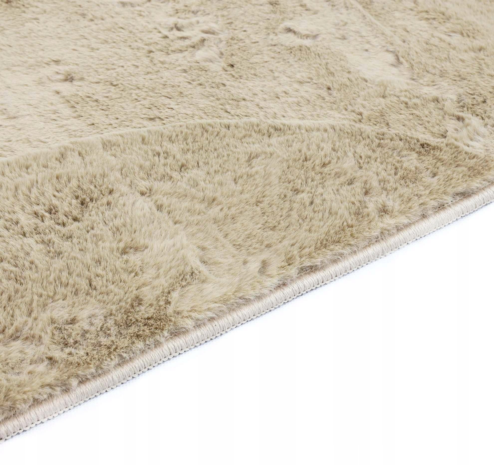 Bathroom Rug Anti-slip Soft Rabbit Beige 50x80 cm Bella Material polyester