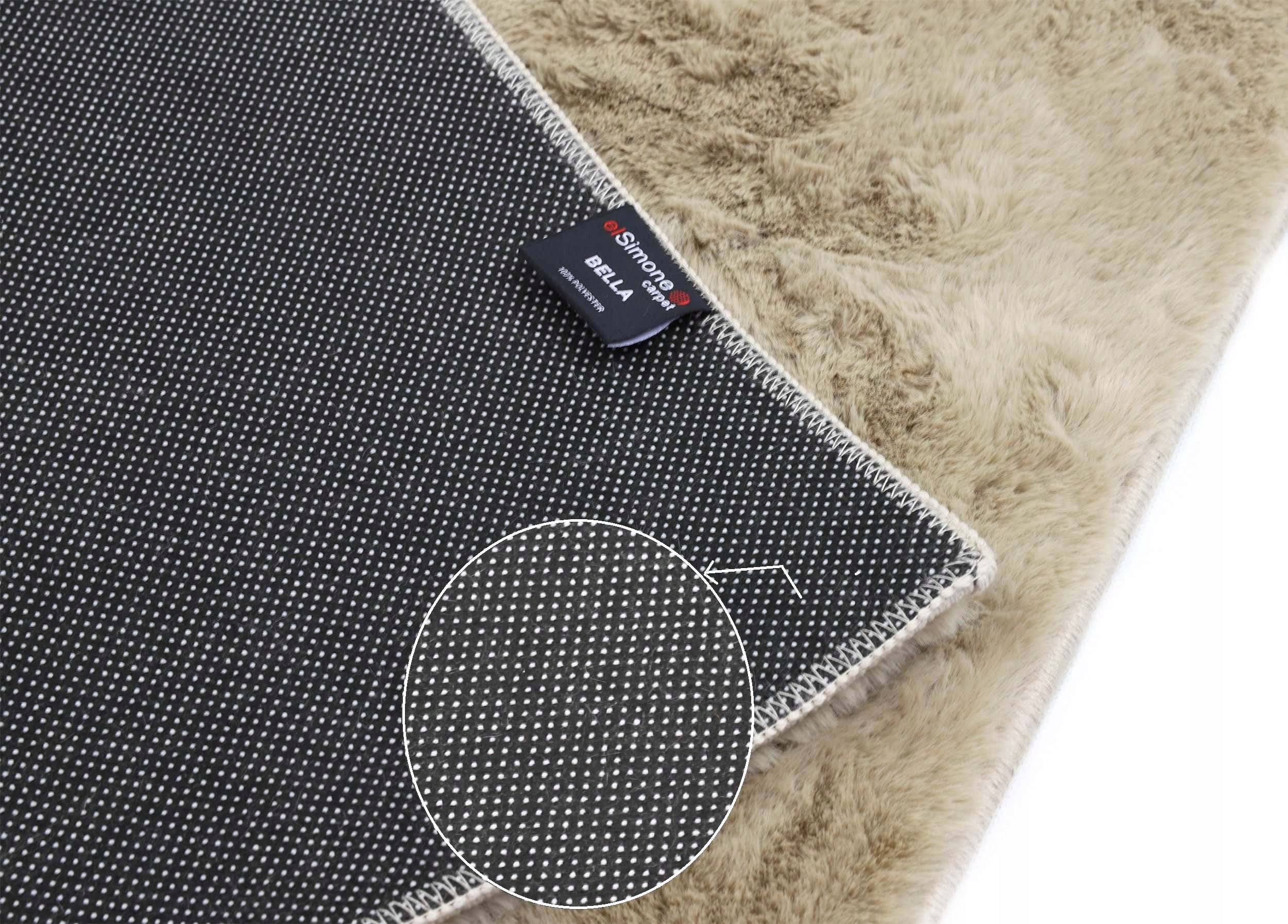Bathroom Rug Anti-slip Soft Rabbit Beige 80x120 cm Bella Shape rectangle