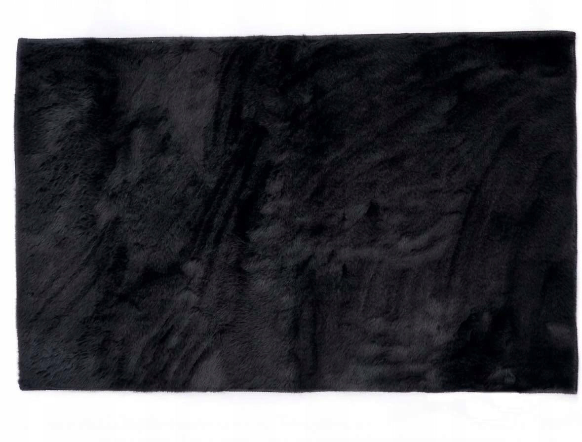 Bathroom Rug Anti-slip Soft Rabbit Black 80x120 cm Bella Brand ELSIMONE CARPET