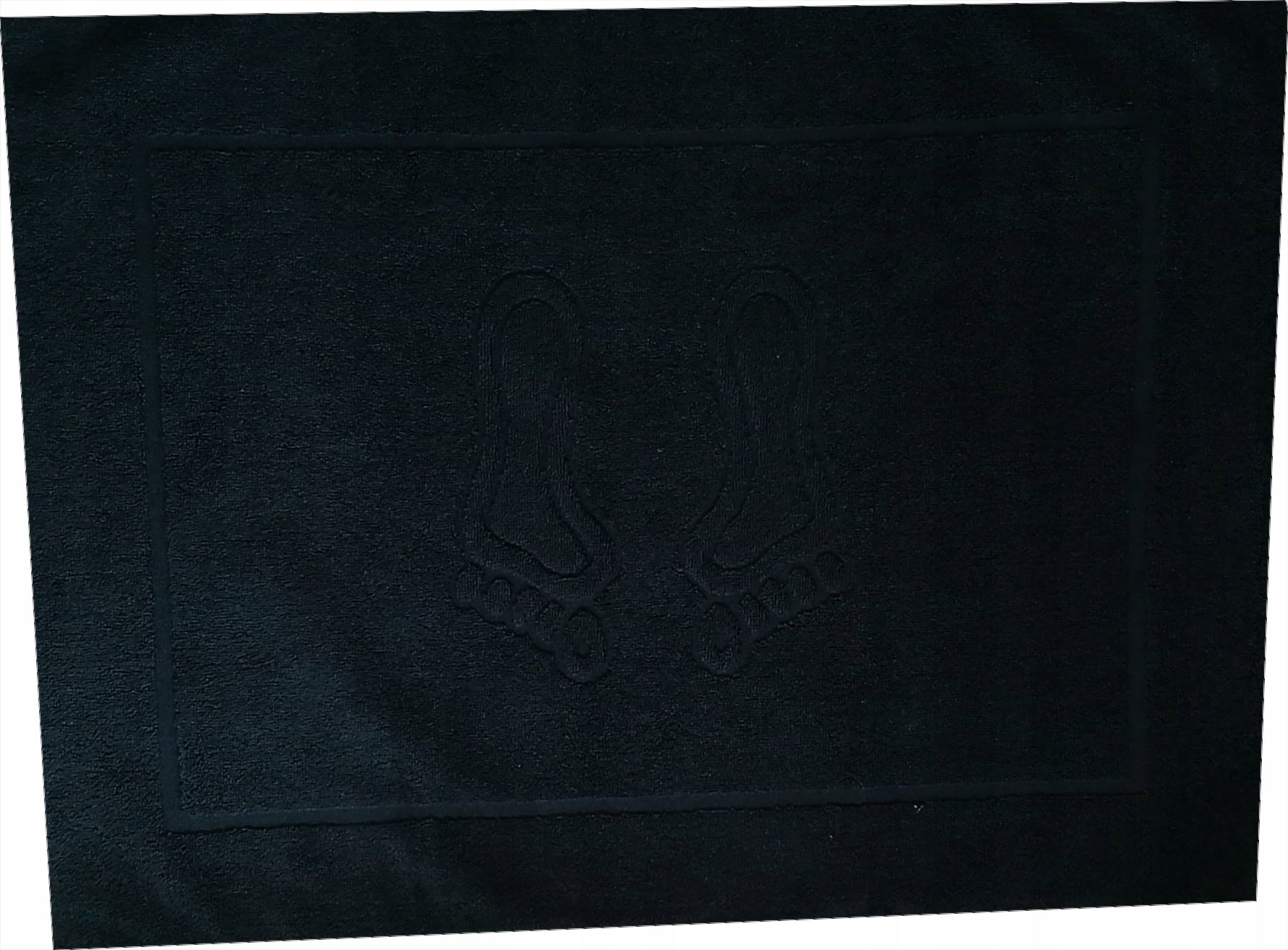 Bathroom Rug Black Towel Foot Durable 50x70 650g/m2 100% Cotton Manufacturer code Ręcznik stopka czarna 50x70 dywanik 650g/m2