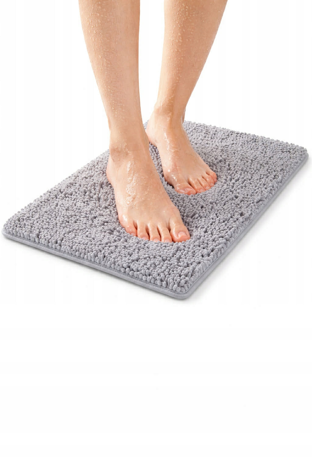 Bathroom Rug Chenille Non-Slip Quick Drying Soft Mat 60x40 Length 60 cm