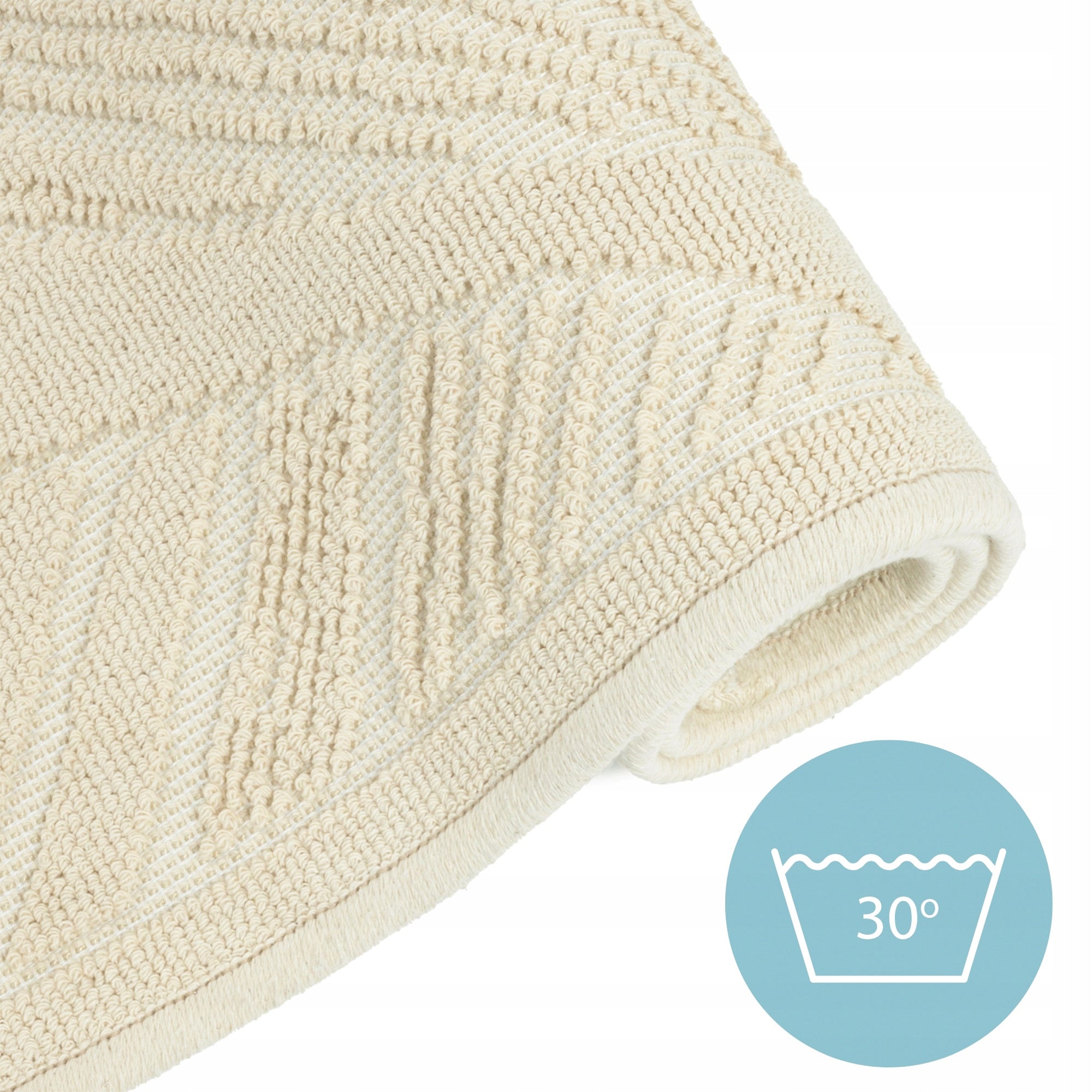 Bathroom Rug Cotton Egyptian Absorbent Anti-Slip Washable 50x80cm Packaging status original