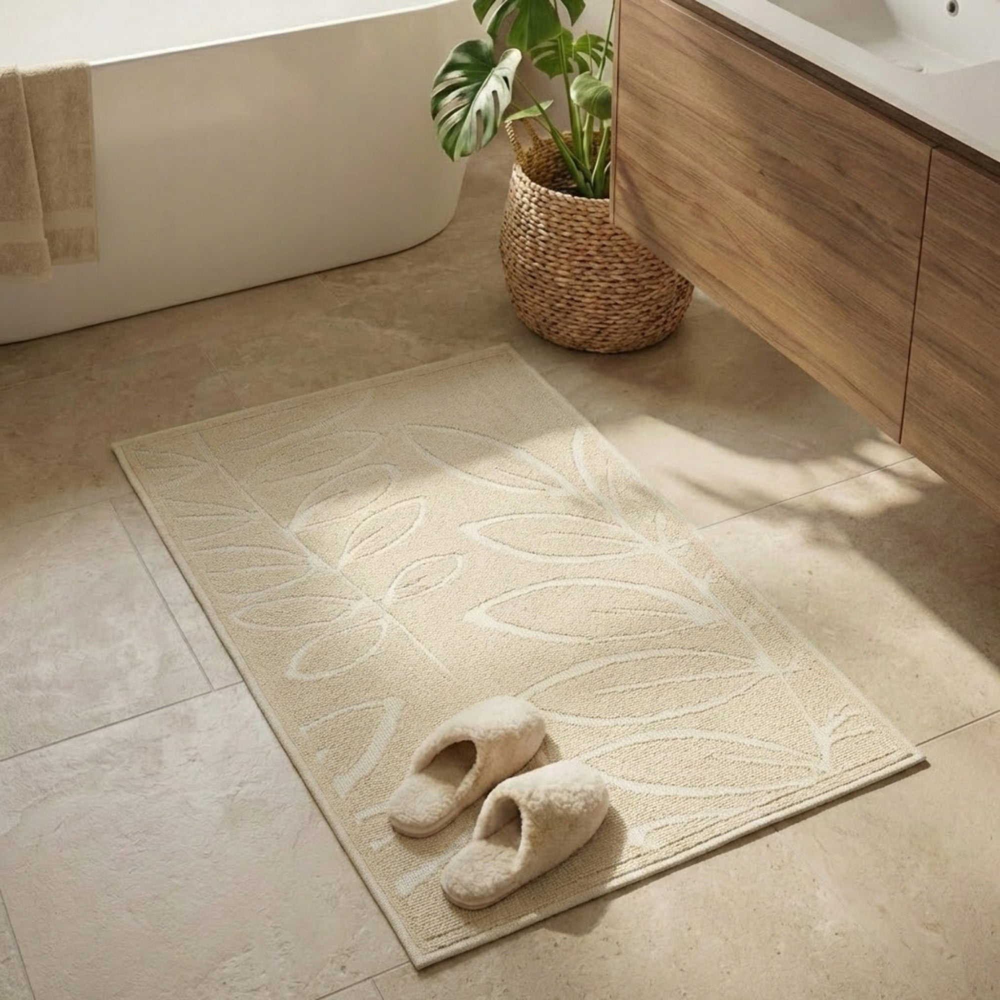 Bathroom Rug Cotton Mat Absorbent Non-Slip Hotel 60x90cm Packaging status original