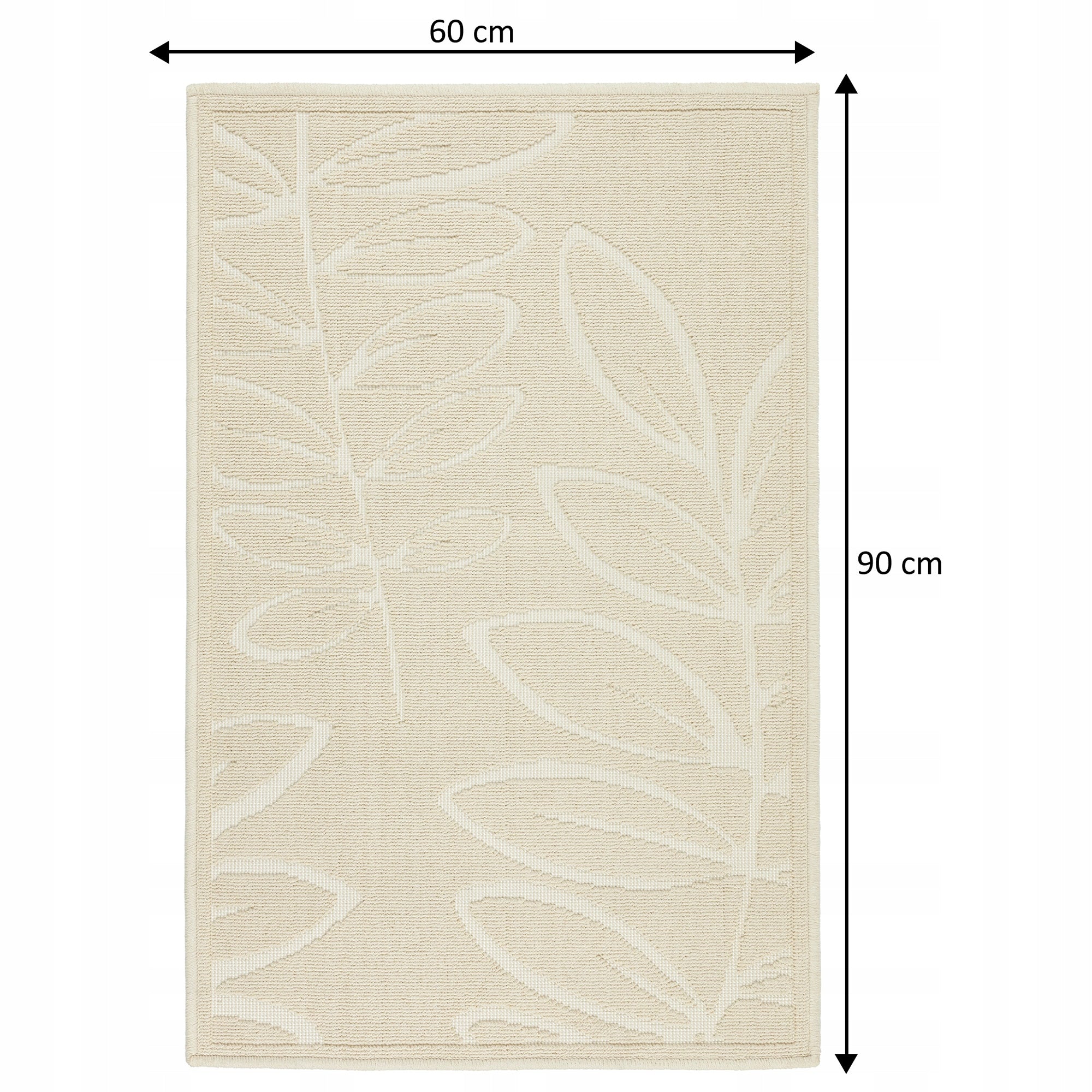 Bathroom Rug Cotton Mat Absorbent Non-Slip Hotel 60x90cm Product width 60 cm