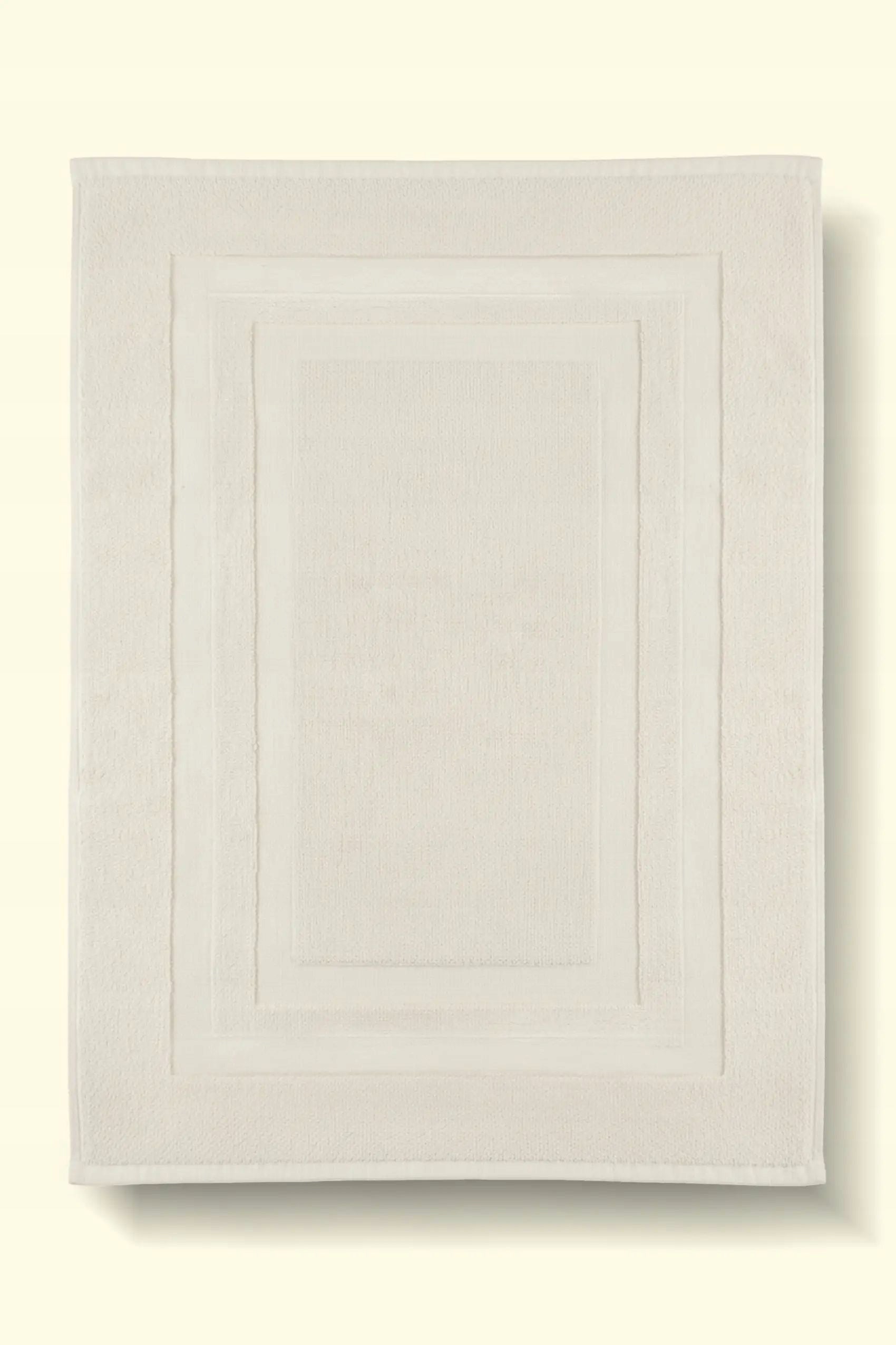 Bathroom Rug Cotton Ravo 50x70 Cream Thickness 6 mm