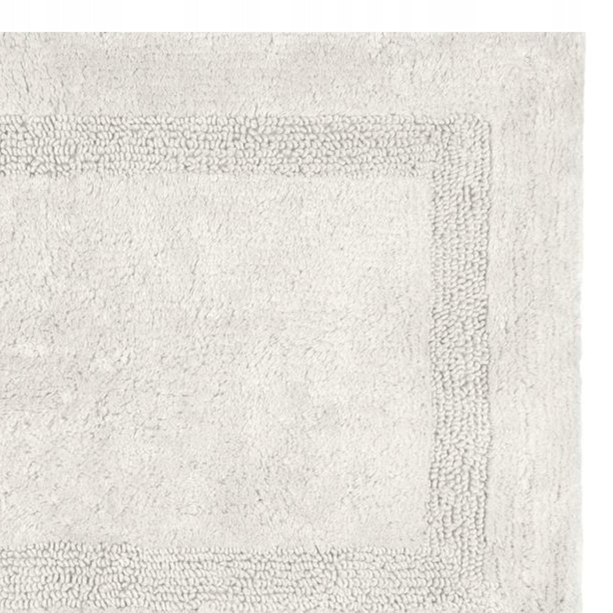 Bathroom Rug Cream 50x80 cm Absorbent Light Beige for Bathroom Soft Length 80 cm