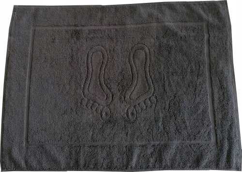 Bathroom Rug Dark Grey Towel Foot 50x70 400g/m2 100% Cotton