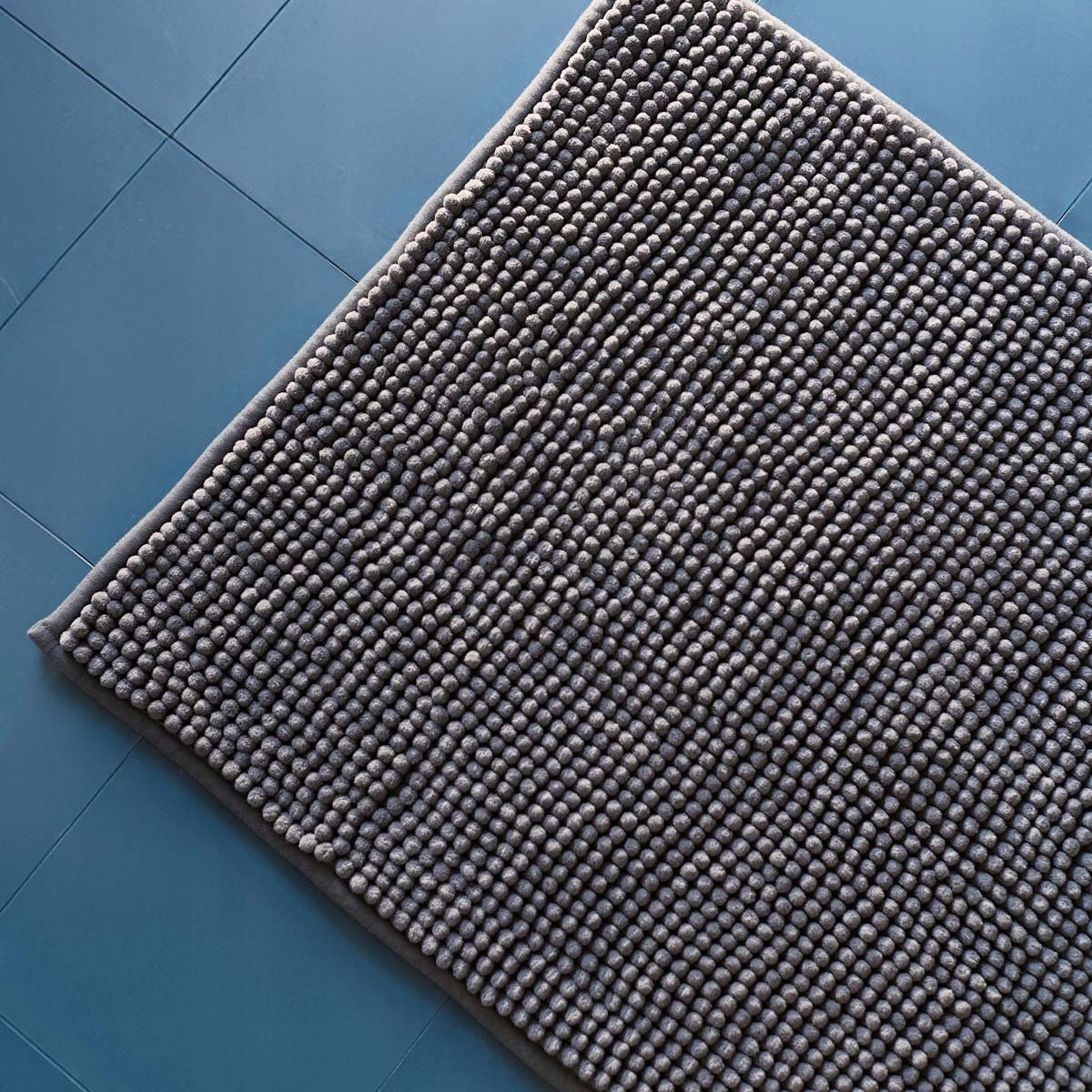 Bathroom Rug JON Grey Non-slip 50x70 cm HOMLA Thickness 1 mm