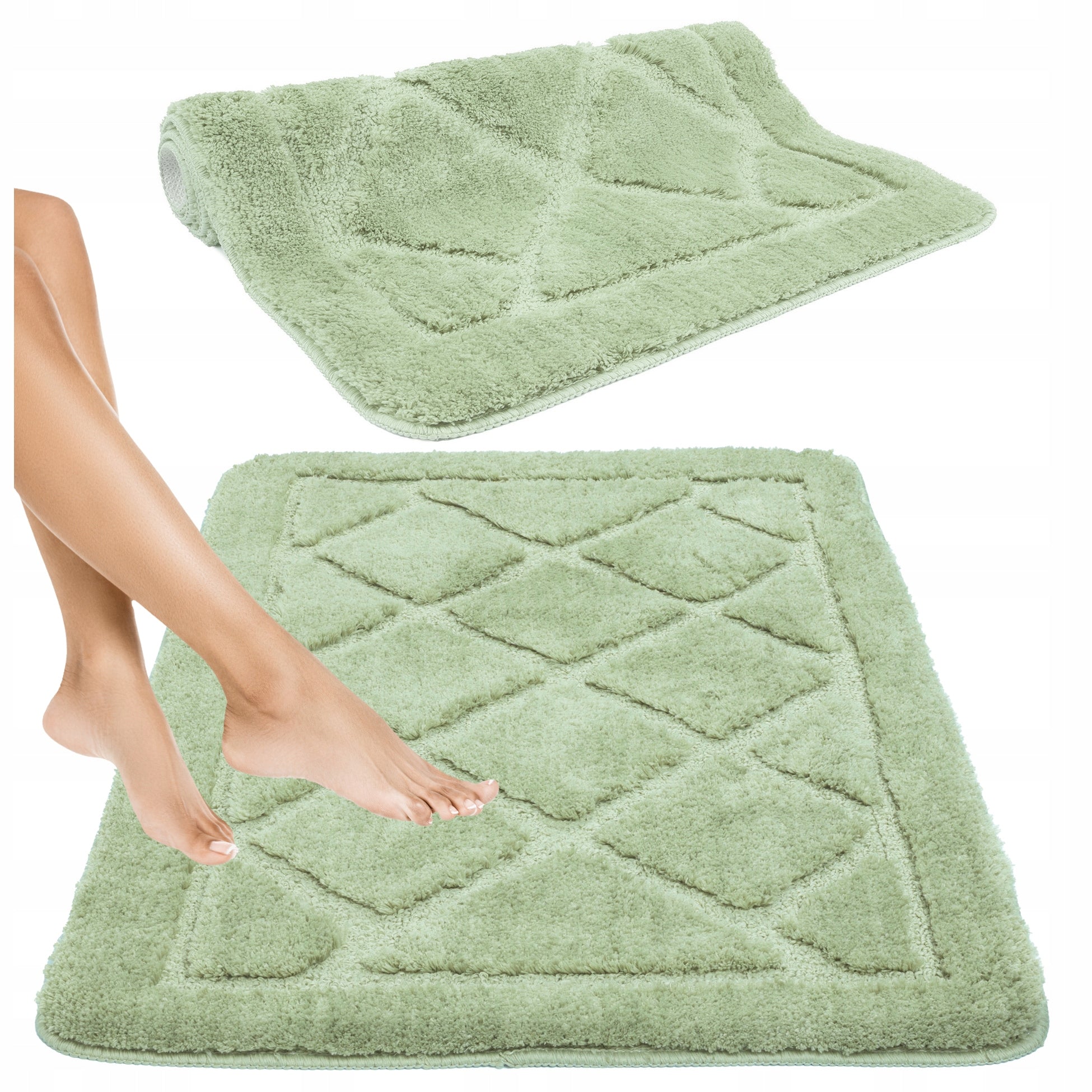 Bathroom Rug Large 60x100cm Soft Fluffy Soft Anti Slip For Laundry