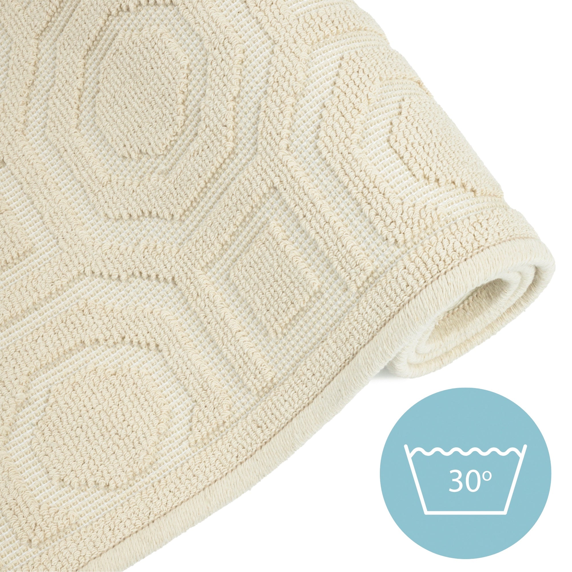 Bathroom Rug Large Absorbent Cotton 73x135 Anti-slip for Washing Manufacturer code EF0431