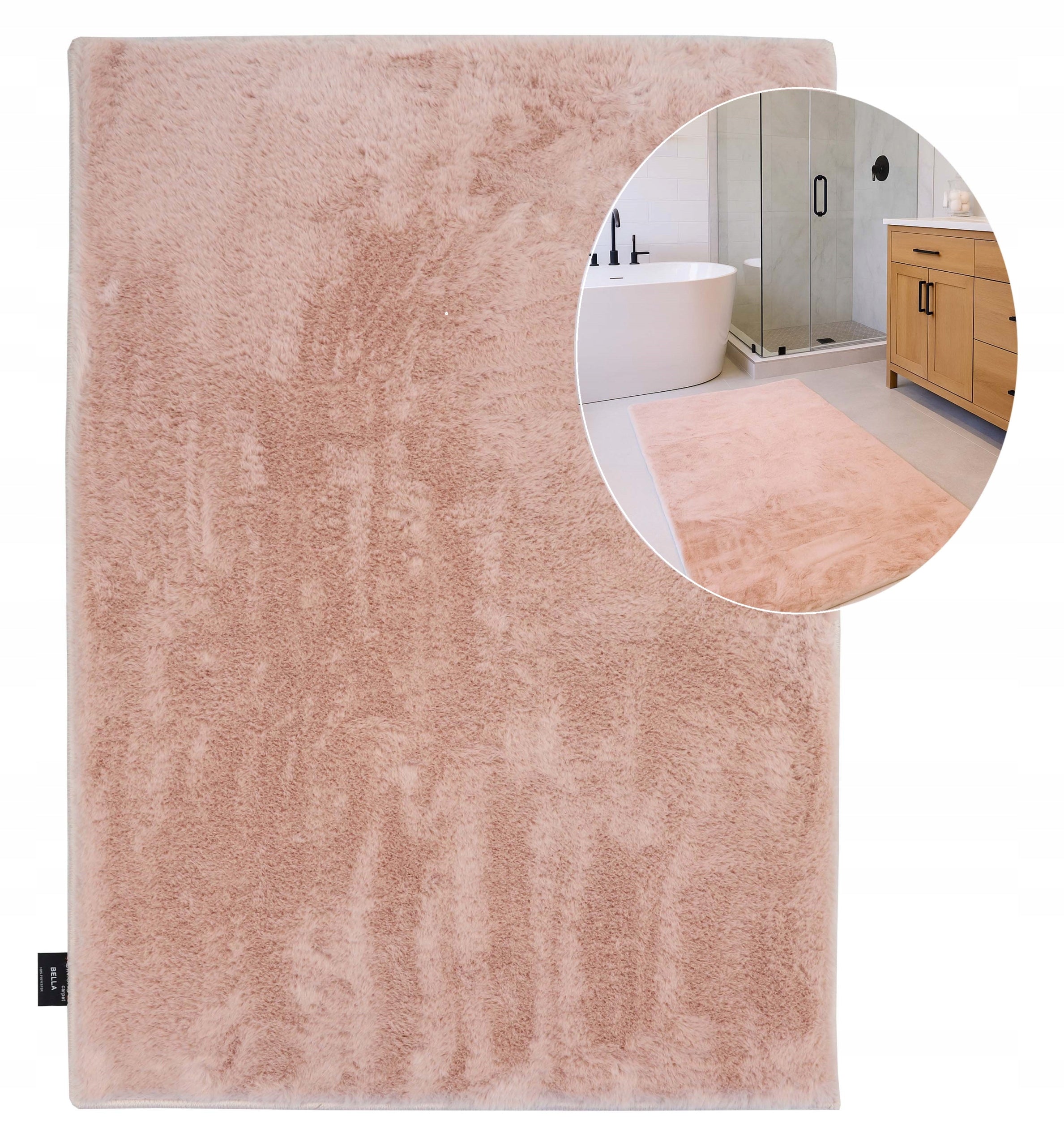 Bathroom Rug Large Anti-slip Soft Rabbit 80x120 cm Bella