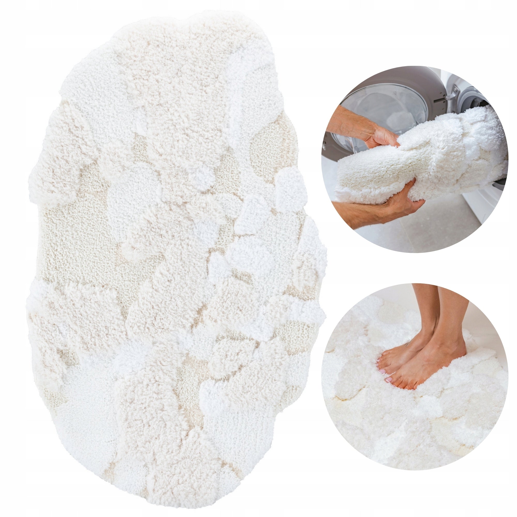 Bathroom Rug Large Fluffy 60x100 Soft Anti-Slip For Laundry EAN (GTIN) 5904024203674