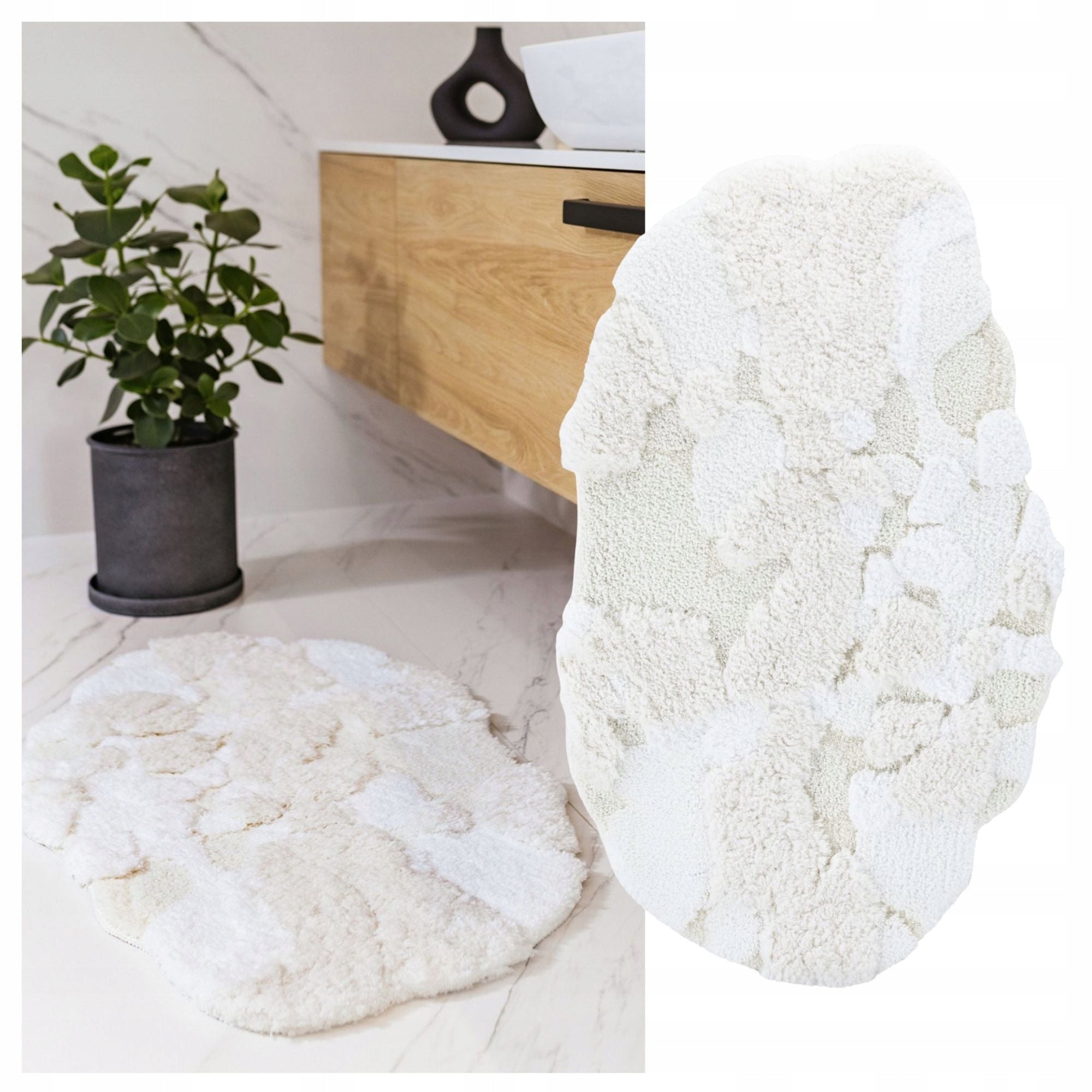 Bathroom Rug Large Fluffy 60x100 Soft Anti-Slip For Laundry