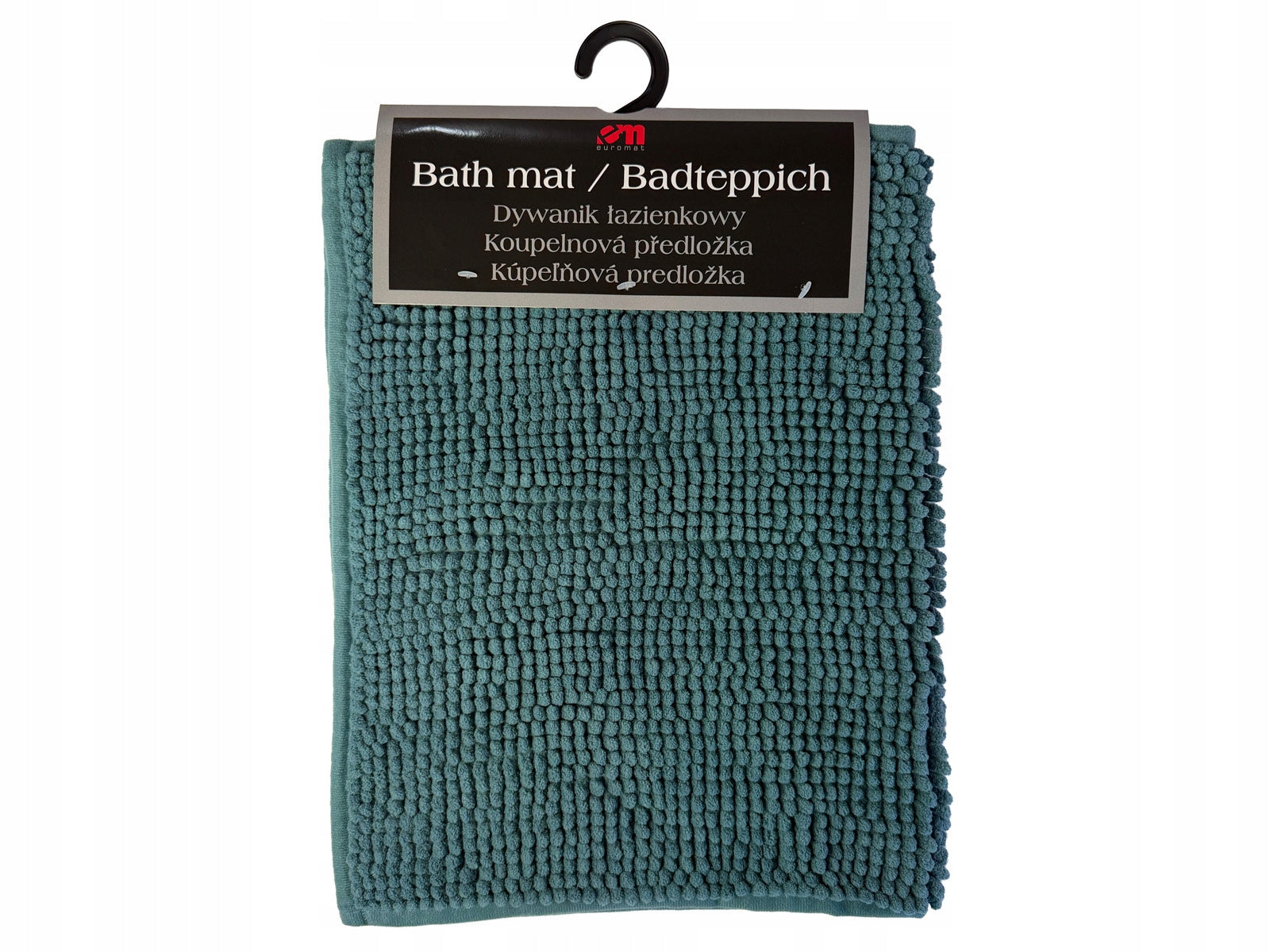 Bathroom Rug Madura Anti-slip Soft Blue Turquoise 50x80 cm Length 80 cm