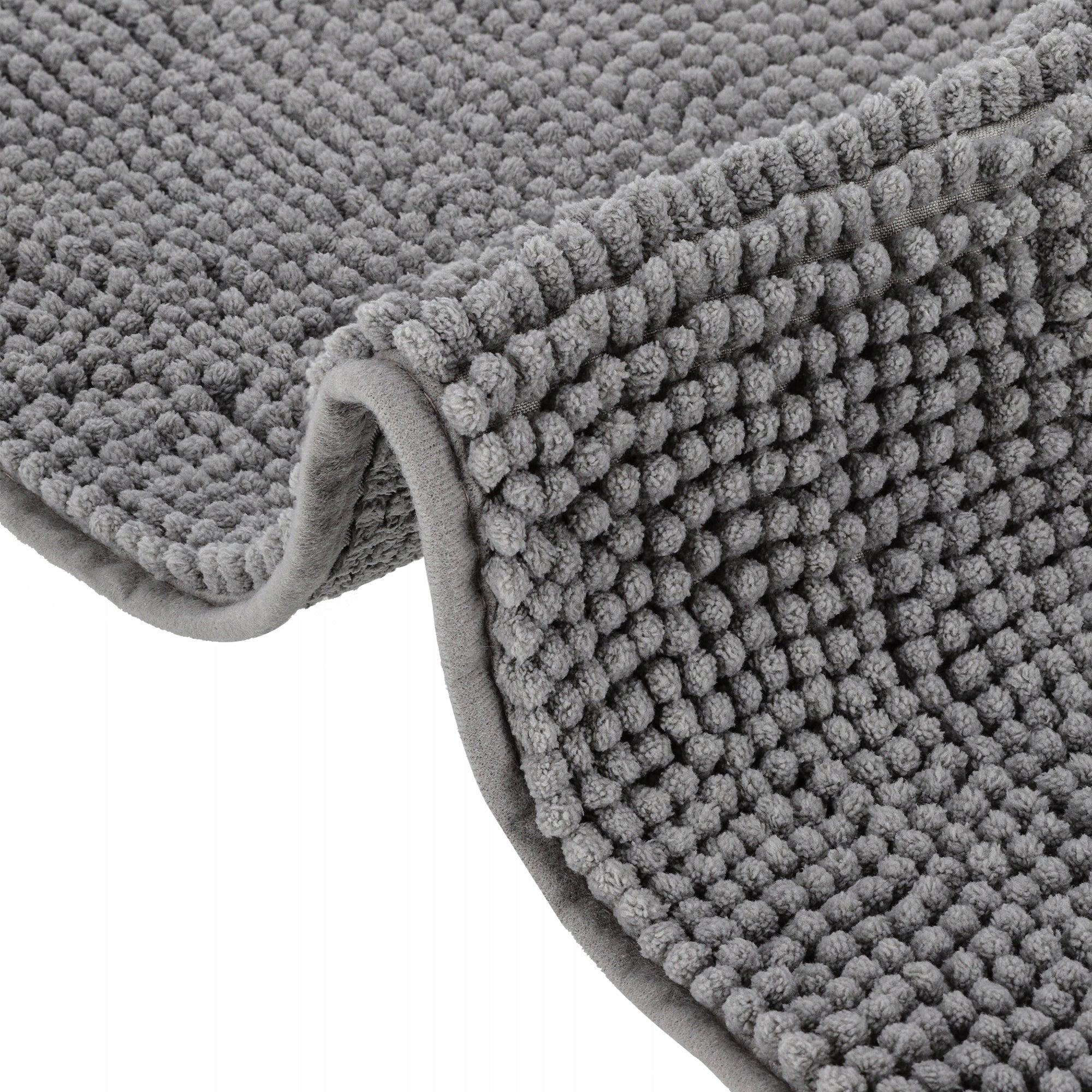 Bathroom Rug Non-Slip Soft 40x60 DarianA Minimal Grey