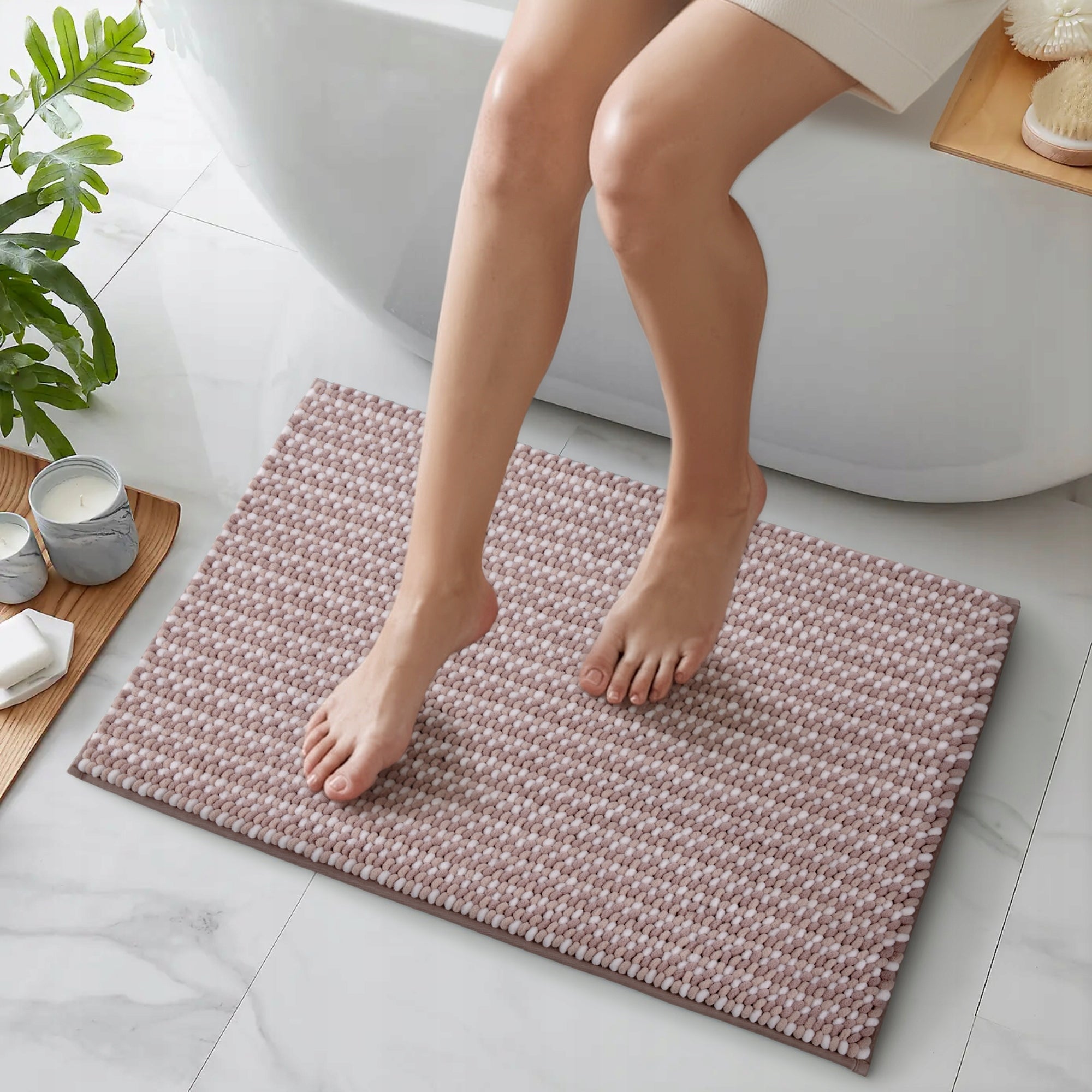 Bathroom Rug Non-slip Soft 50x80 DarianA Melody Beige Packaging status original