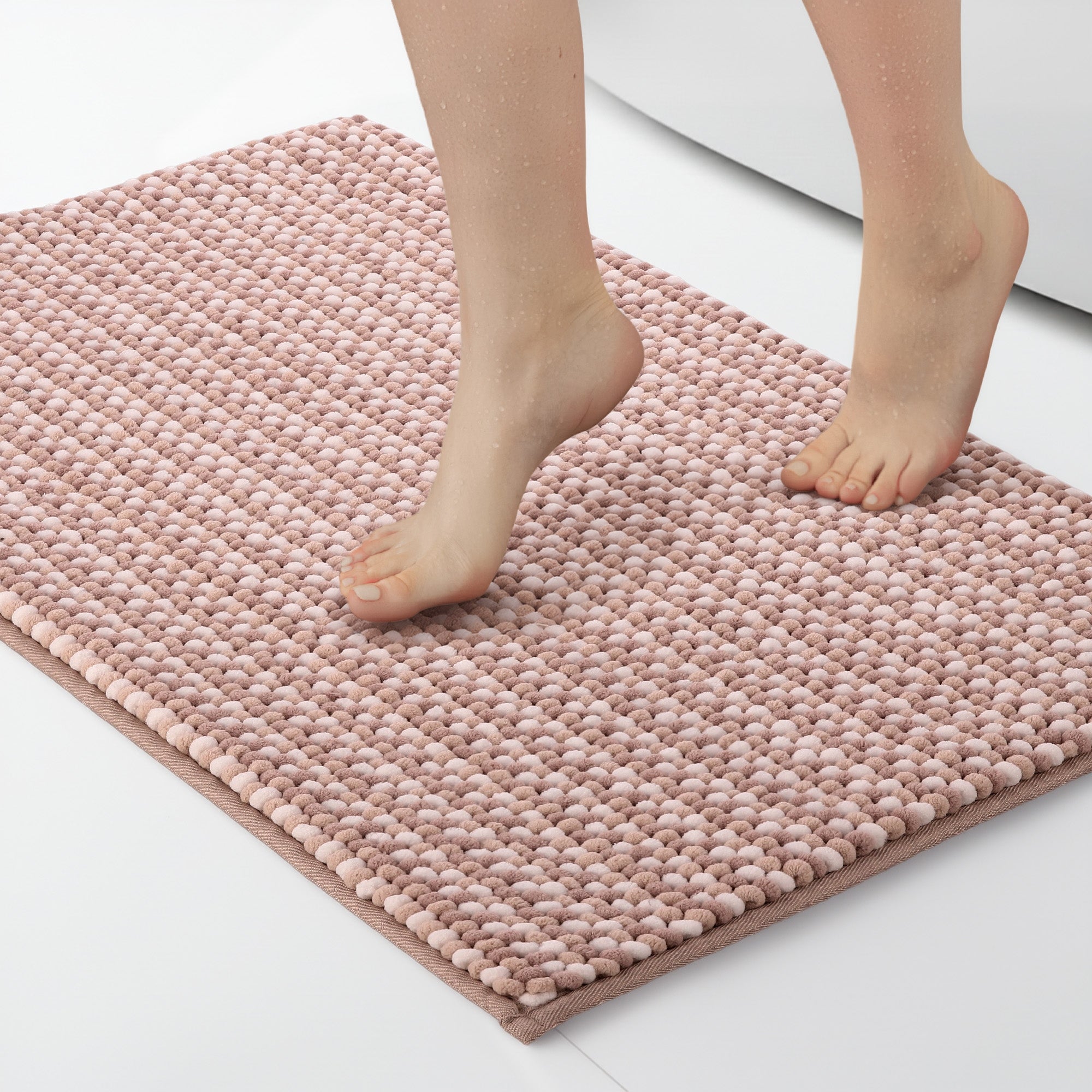 Bathroom Rug Non-slip Soft 50x80 DarianA Melody Beige
