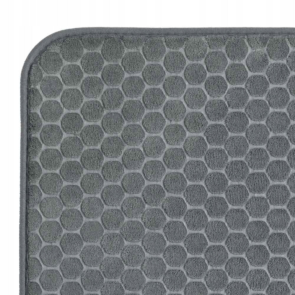 Bathroom Rug Non-slip Soft 50x80 cm Grey Durable Mat Packaging status original