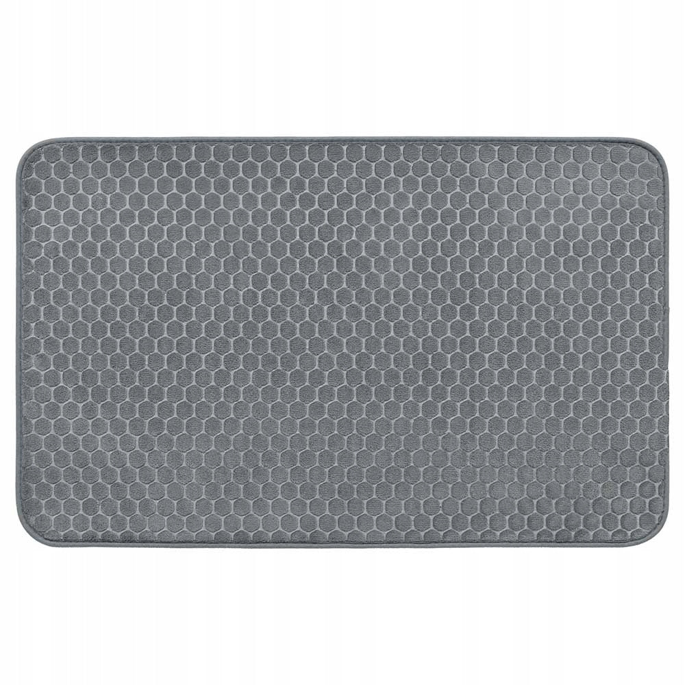 Bathroom Rug Non-slip Soft 50x80 cm Grey Durable Mat