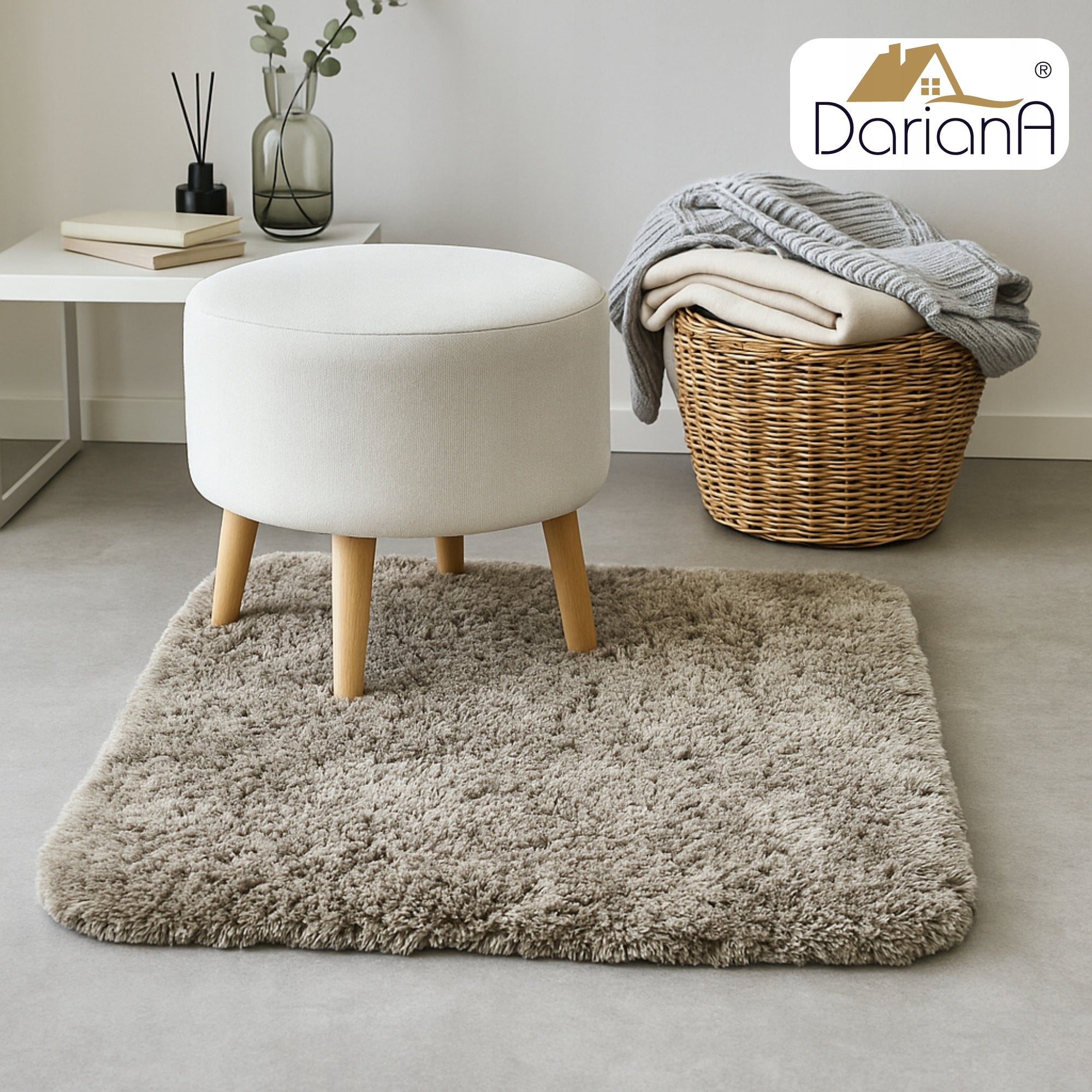 Bathroom Rug Non-slip Soft 60x50 DarianA Comfort Beige Packaging status original