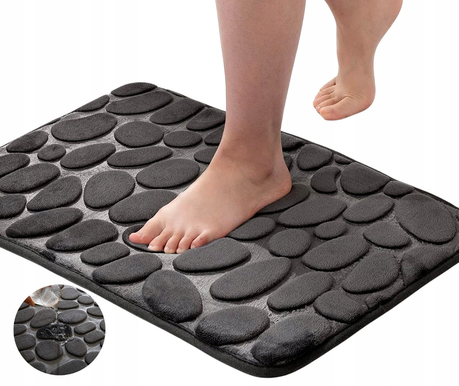 Bathroom Rug Quick-Drying Absorbent Non-SLIP Mat for Bathroom Toilet Packaging status original